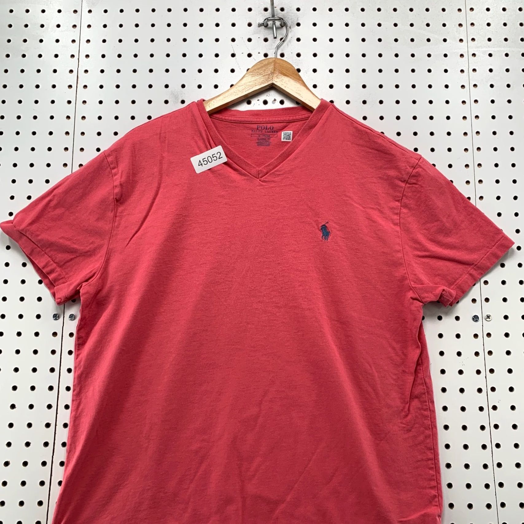 Polo Ralph Lauren VINTAGE Polo Ralph Lauren Shirt Mens XL Faded Red Classic Fit V Neck Preppy Size US XL / EU 56 / 4 - 2 Thumbnail