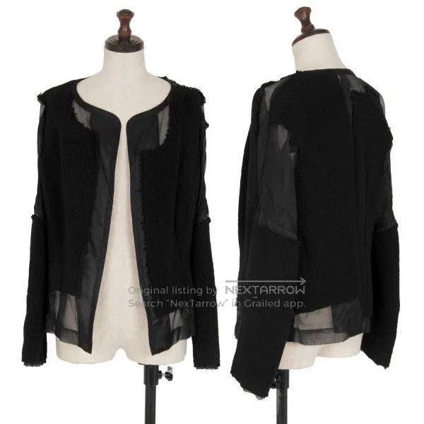 Comme des Garcons Comme Des Garcons Black Vintage Design Cardigan Size XS / US 0-2 / IT 36-38 - 1 Thumbnail