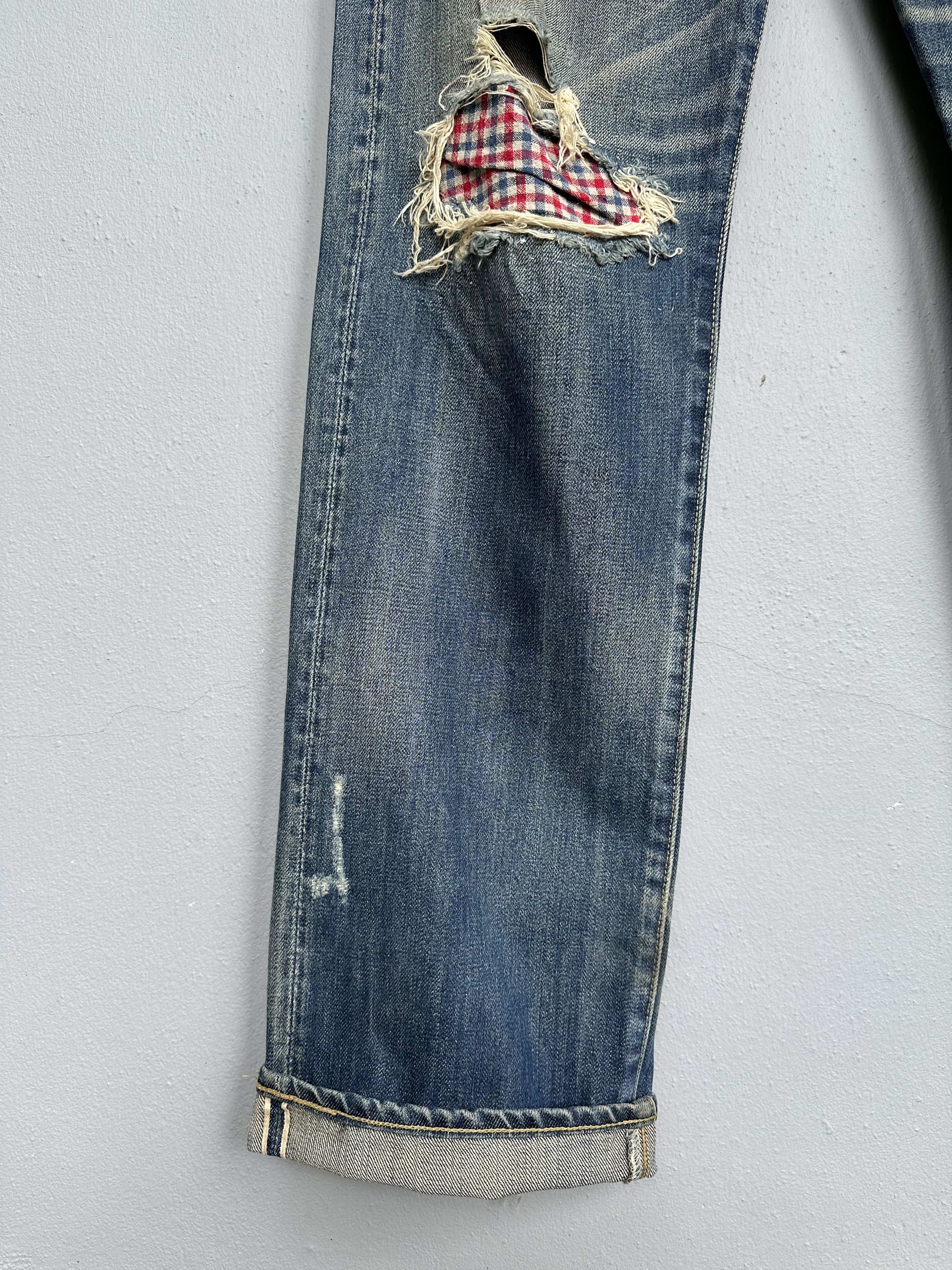 Levi's Vintage Clothing Vintage Levi's 501 Big E 1971 Distressed Reproduction Jeans Size US 34 / EU 50 - 9 Thumbnail