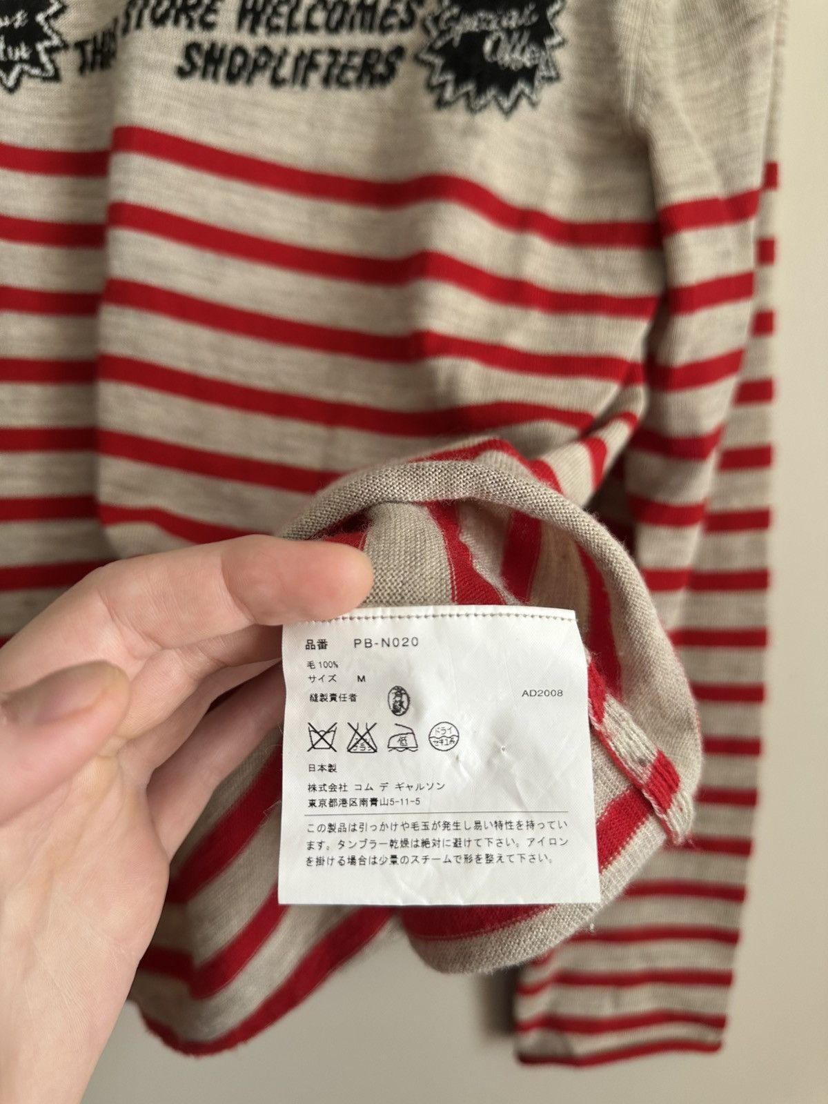 Comme des Garcons Homme Plus Homme Plus ss2009 Shoplifter Sweater Size US S / EU 44-46 / 1 - 10 Thumbnail