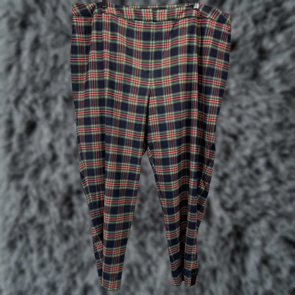 Talbots Talbots Plus Size 24W Wool Blend Plaid Tartan Dress Pants with Bow Detail for Women Size 42" / US 20 - 1 Thumbnail