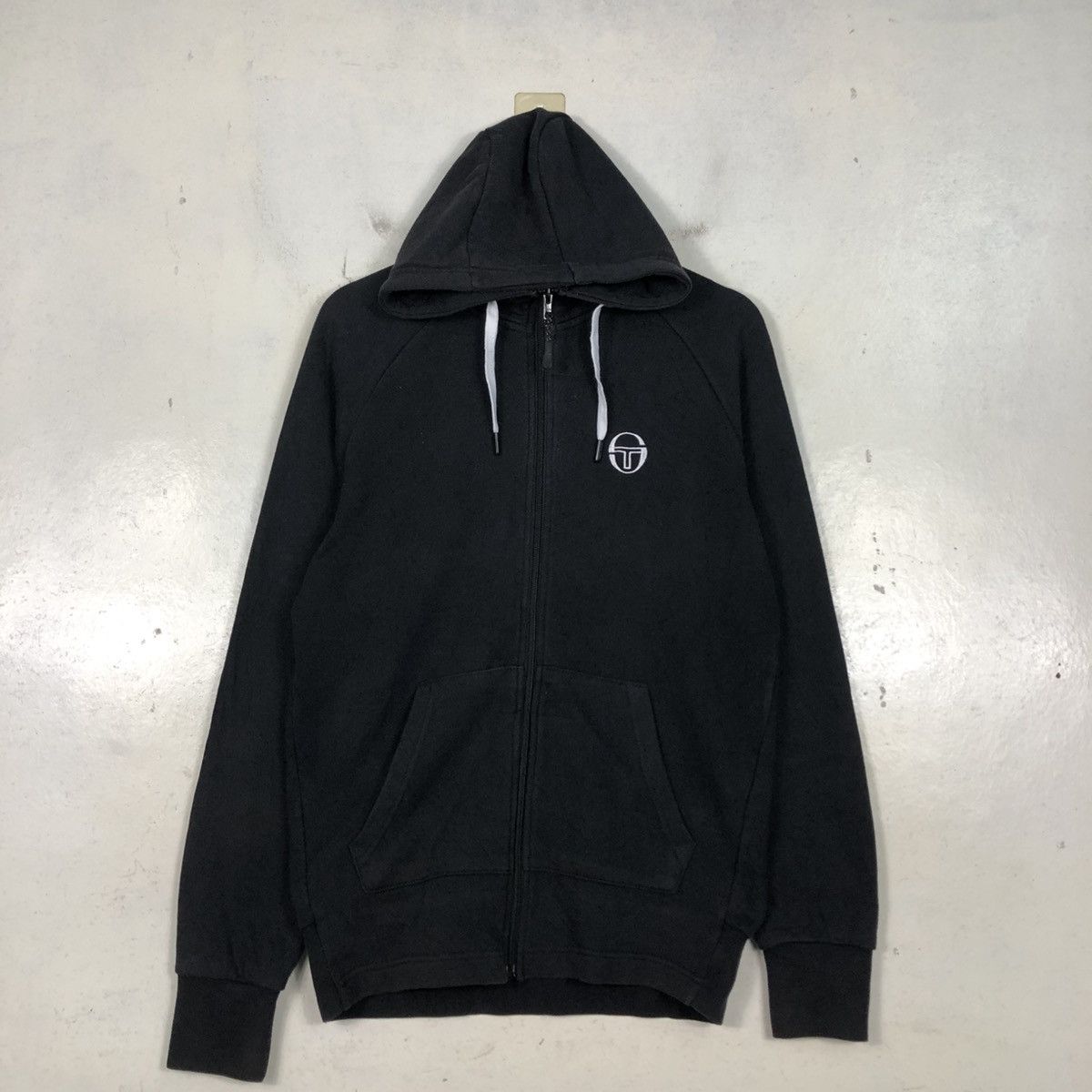 Sergio Tacchini 📌Vintage Zipper Hoodie Sergio Tacchini Big Logo Size US M / EU 48-50 / 2 - 3 Thumbnail