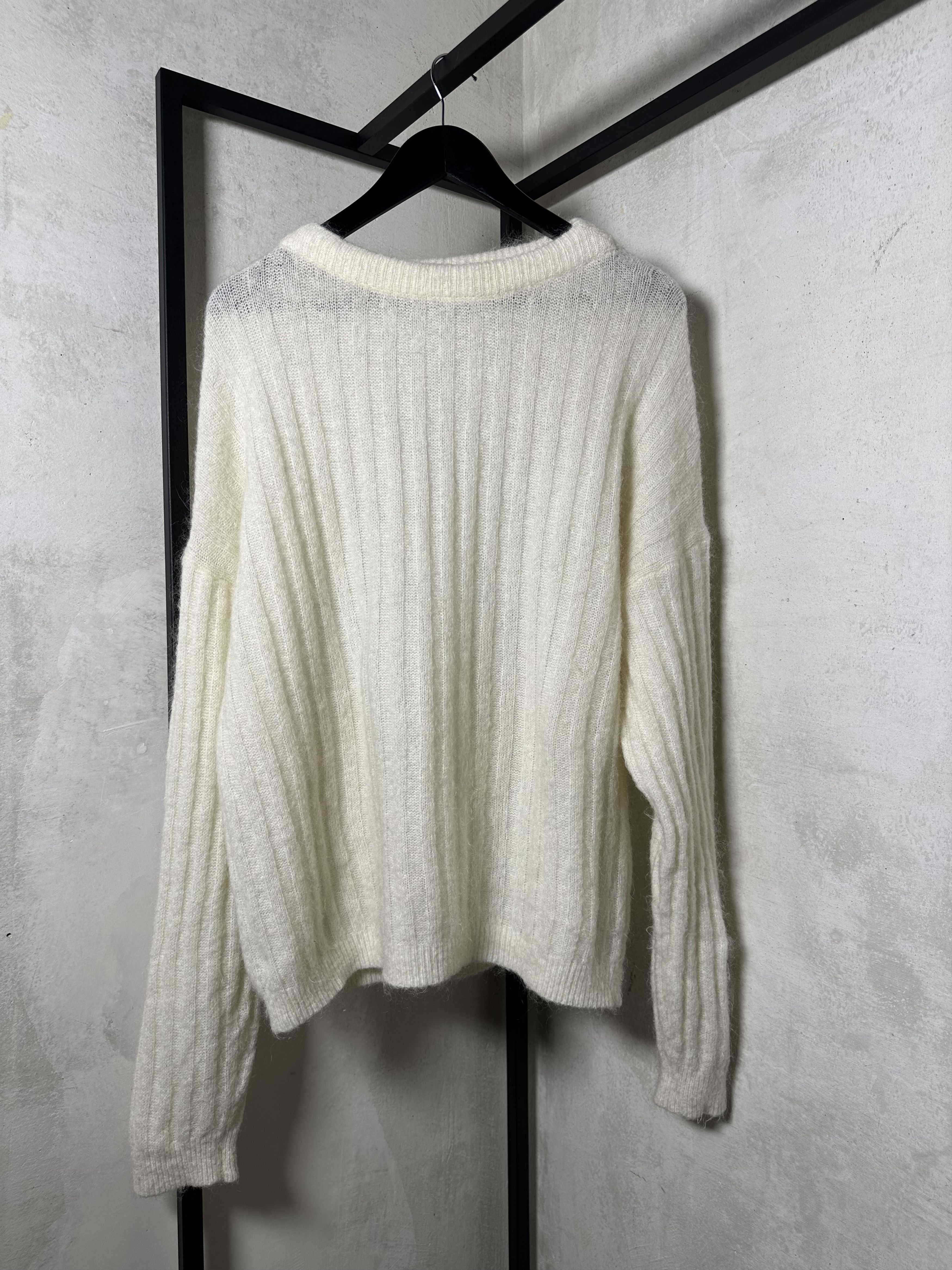 Acne Studios Acne Studios Dramatic Moh Ribbed Knitted Sweater Size M / US 6-8 / IT 42-44 - 1 Thumbnail