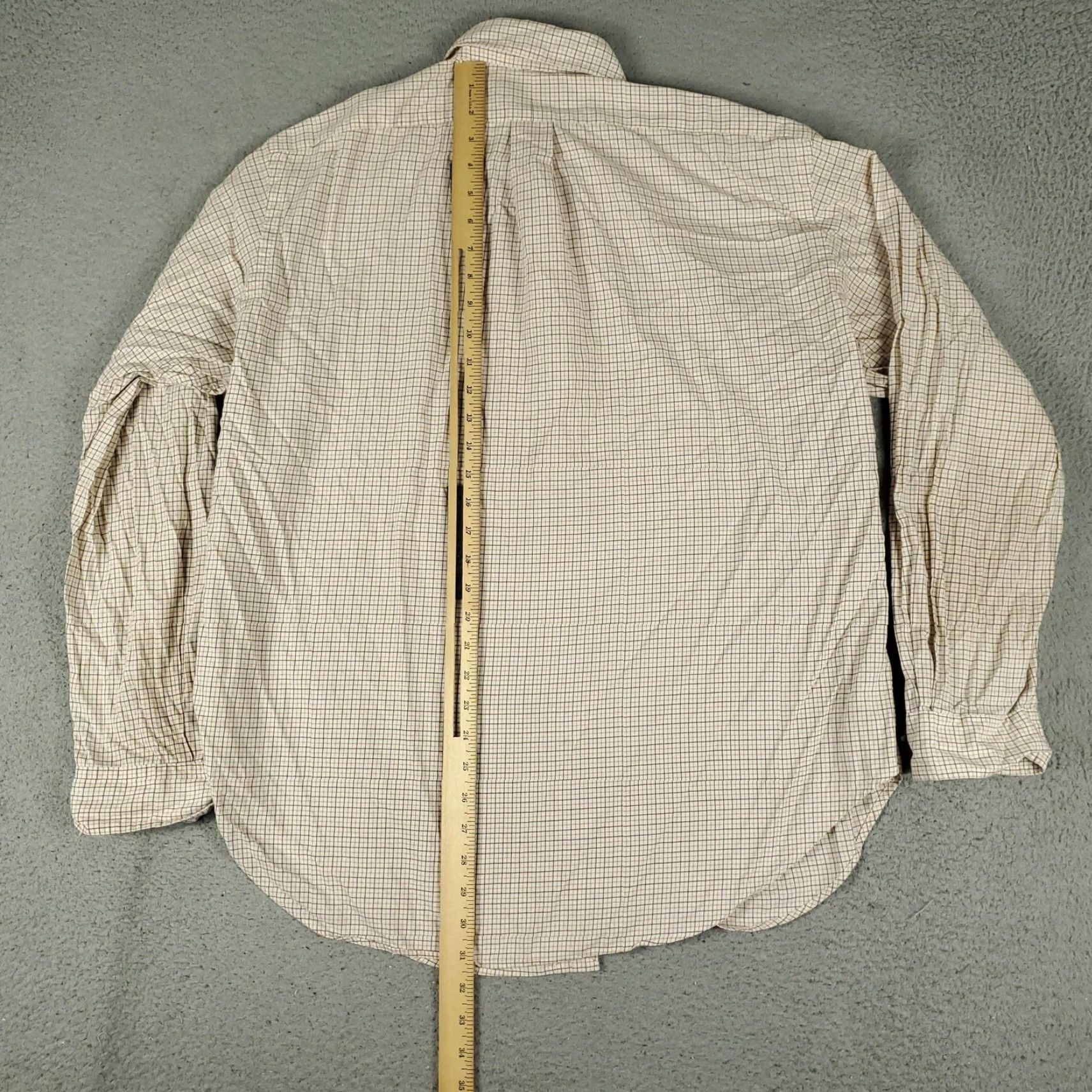 Ralph Lauren Ralph Lauren Shirt Mens Large Beige Plaid Classic Fit Long Sleeve Button-Up Polo Size US L / EU 52-54 / 3 - 4 Thumbnail