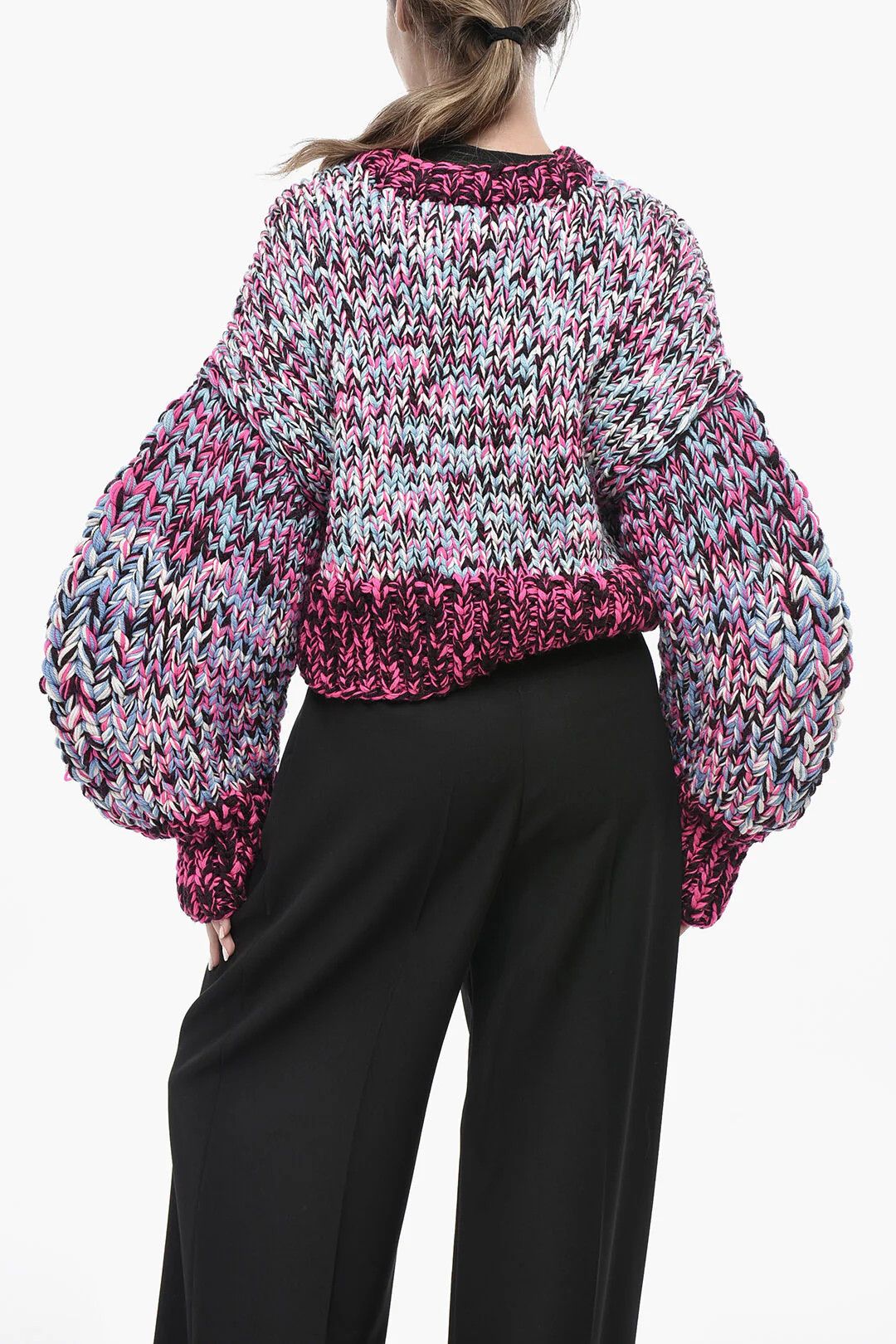 Loewe og1mm0426 Crewneck Sweater in Multicolor Size S / US 4 / IT 40 - 2 Thumbnail