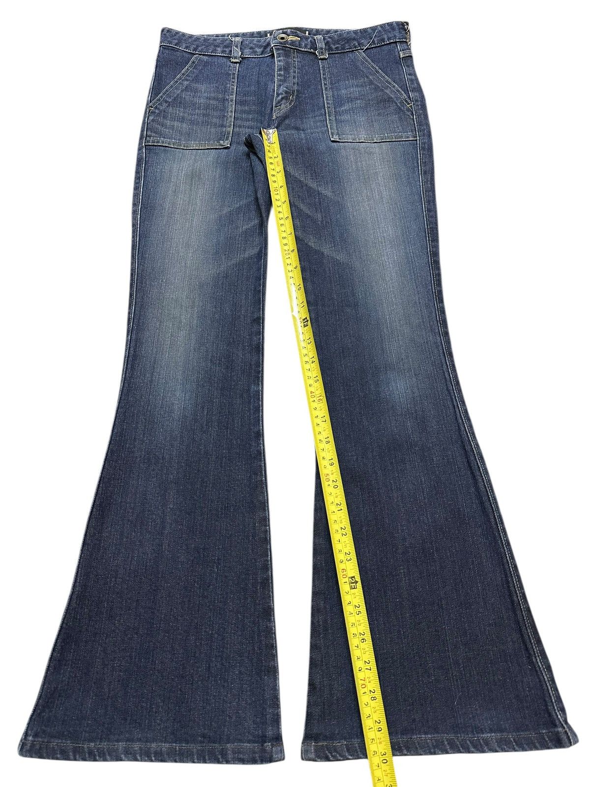 Hysteric Glamour Vintage Japanese Brand Faded Wash Style Flare Jeans Size US 30 / EU 46 - 13 Thumbnail