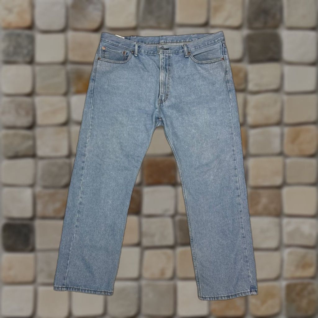 Levi's Levis 505 Jeans Mens Regular Straight Denim Blue 39x29 Cotton High Rise 40 Jeans Levi's 505 Mens Regular Straight Blue Denim Cotton High Rise 39x29 Size US 40 / EU 56 - 1 Thumbnail