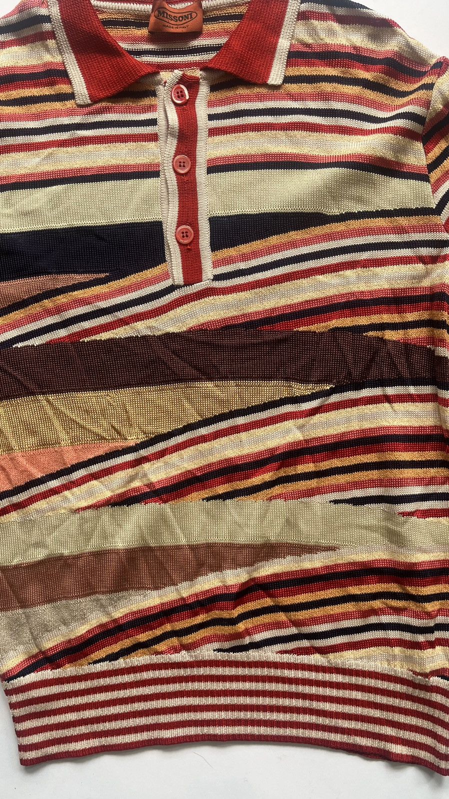 Missoni Missoni Multi-Coloured Three Buttoned Long Sleeve Top Size US M / EU 48-50 / 2 - 4 Thumbnail