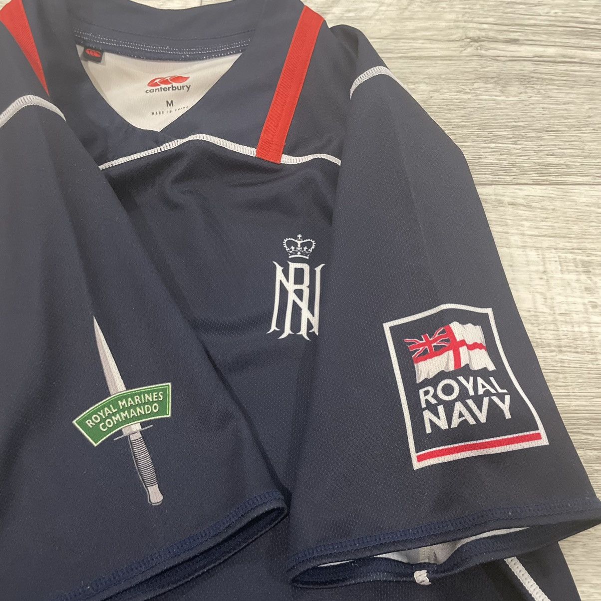 Canterbury of New Zealand royal navy rugby Canterbury new Zealand Jersey tee shirt Size US M / EU 48-50 / 2 - 4 Thumbnail