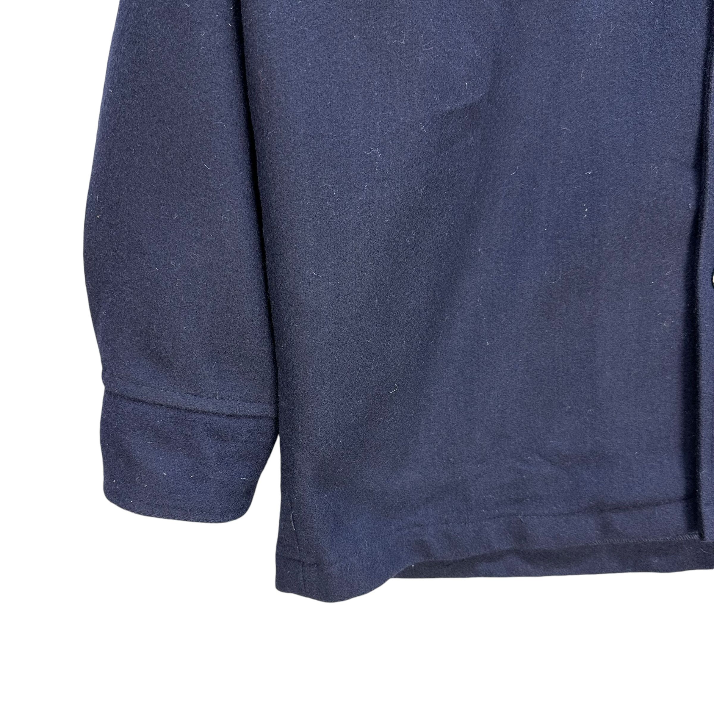 Stussy 90’s STUSSY Workwear Navy Blue Wool Flannel Jacket #106-1463 Size US L / EU 52-54 / 3 - 5 Thumbnail