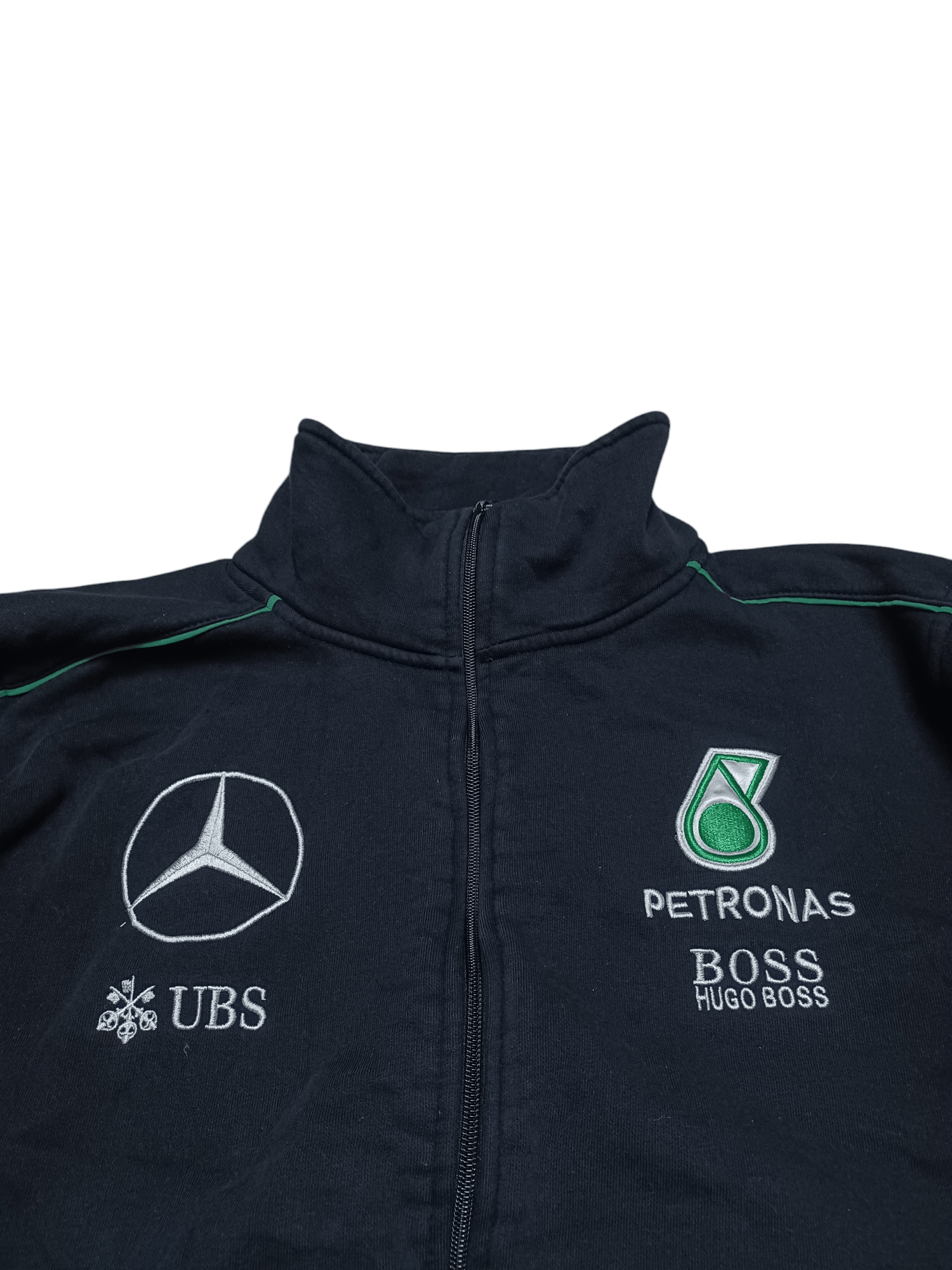 Mercedes-Benz MERCEDES BENZ PETRONAS VINTAGE RACING ZIP TRACK JACKET Size US M / EU 48-50 / 2 - 2 Thumbnail