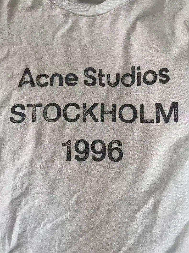 Acne Studios Acne Studios 1996 Series Lettering Logo Distressed Printed Size US XXS / EU 40 - 3 Thumbnail