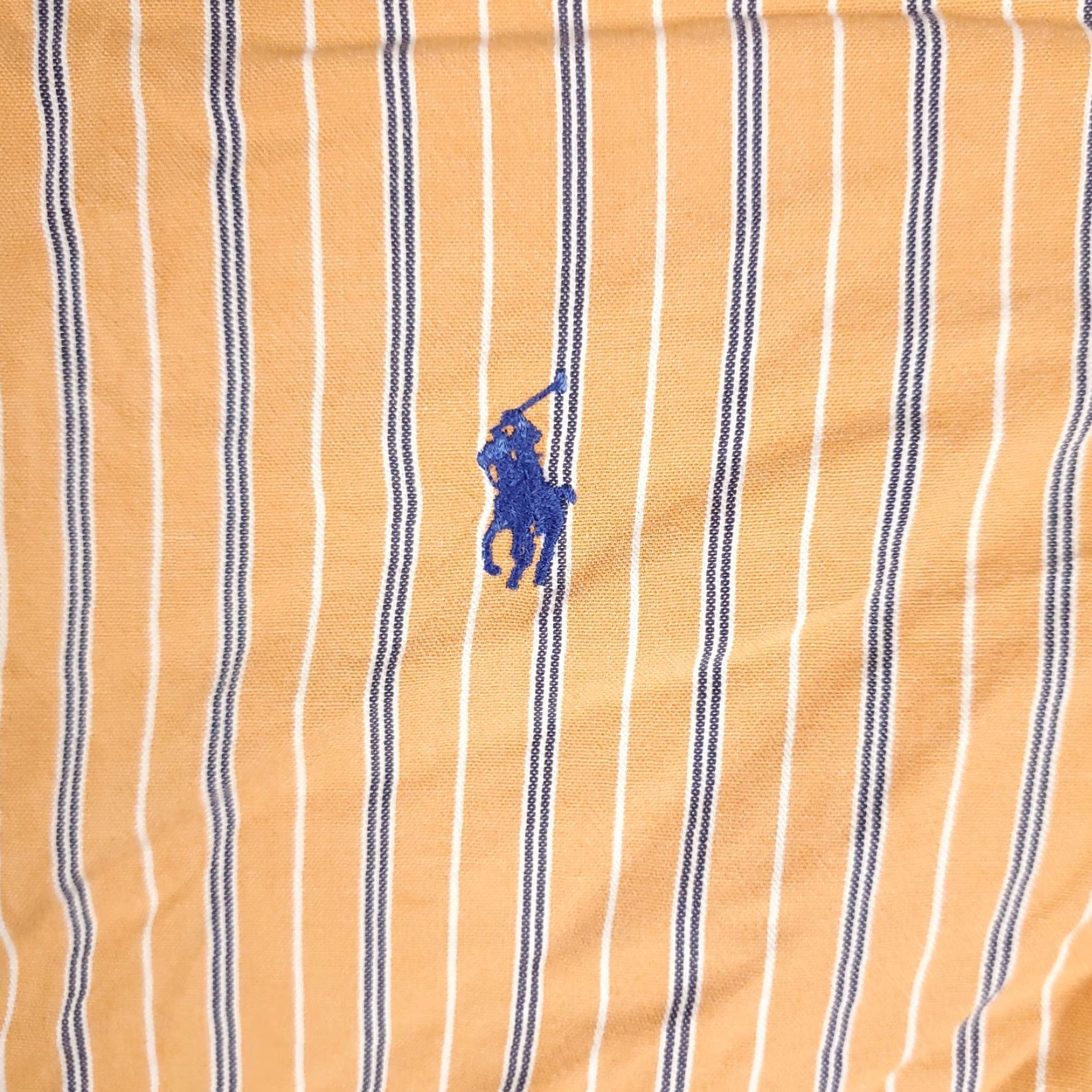 Ralph Lauren Ralph Lauren Shirt Mens XL Orange Striped Button-Up Long Sleeve Polo Style Button-Down Collared Classic Preppy Size US XL / EU 56 / 4 - 2 Thumbnail
