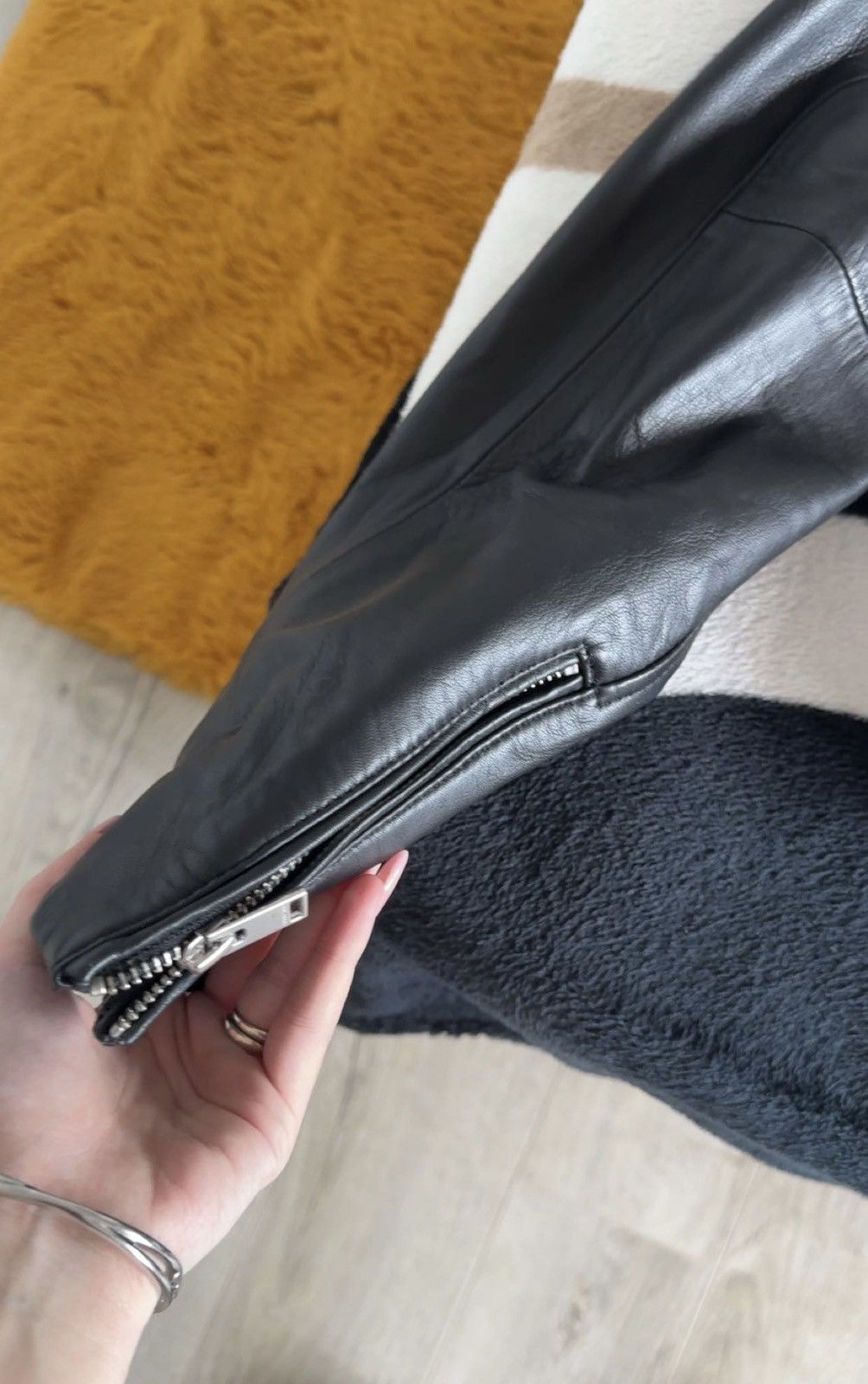 Selected Homme leather jacket Size M / US 6-8 / IT 42-44 - 3 Thumbnail