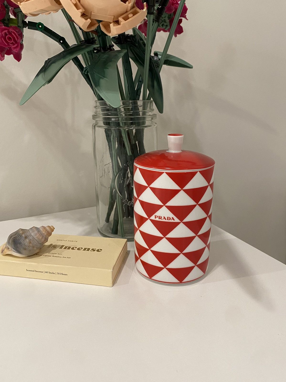 image of Prada Porcelain Scented Candle Sample () in White, Men's