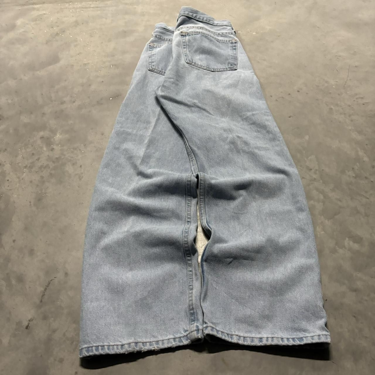 Japanese Brand × Vintage Crazy Vintage Y2K/2000s Grunge Light Wash Essential Denim Jeans! Size US 32 / EU 48 - 4 Thumbnail