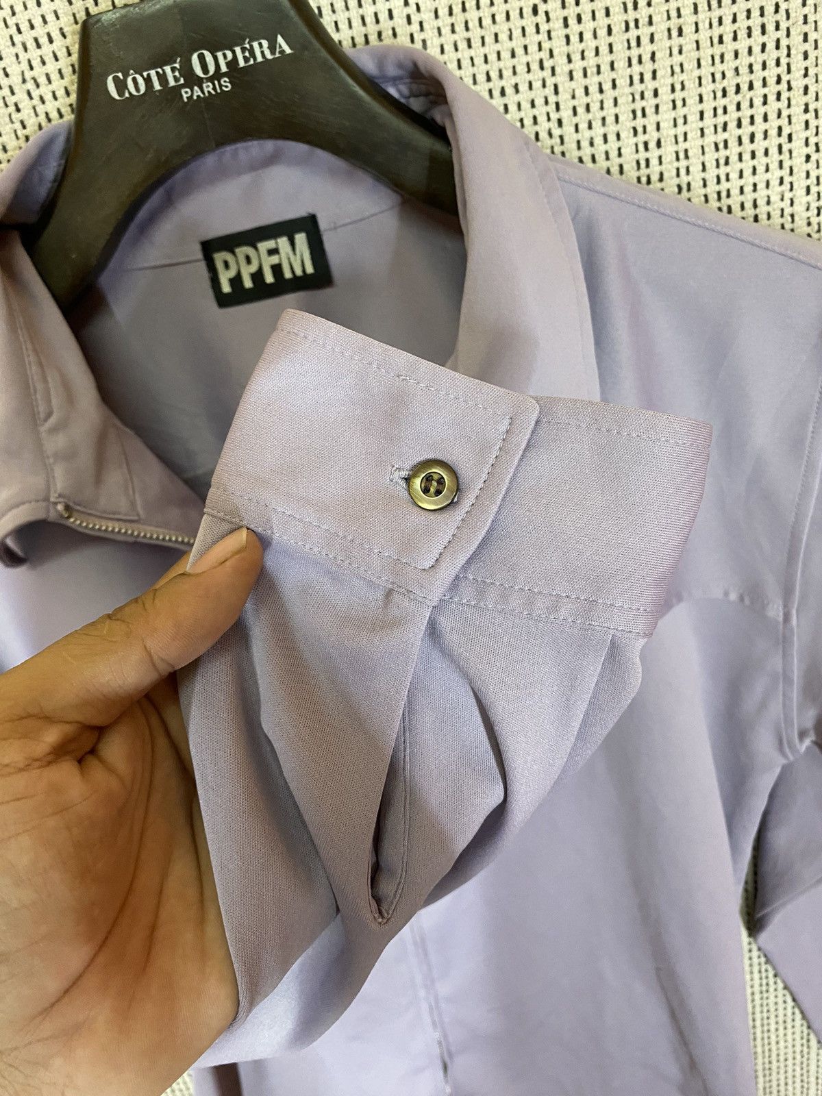 Japanese Brand × PPFM PPFM PURPLE SHIRT ZIP UPS SIMPLE PATTERN Size US M / EU 48-50 / 2 - 5 Thumbnail