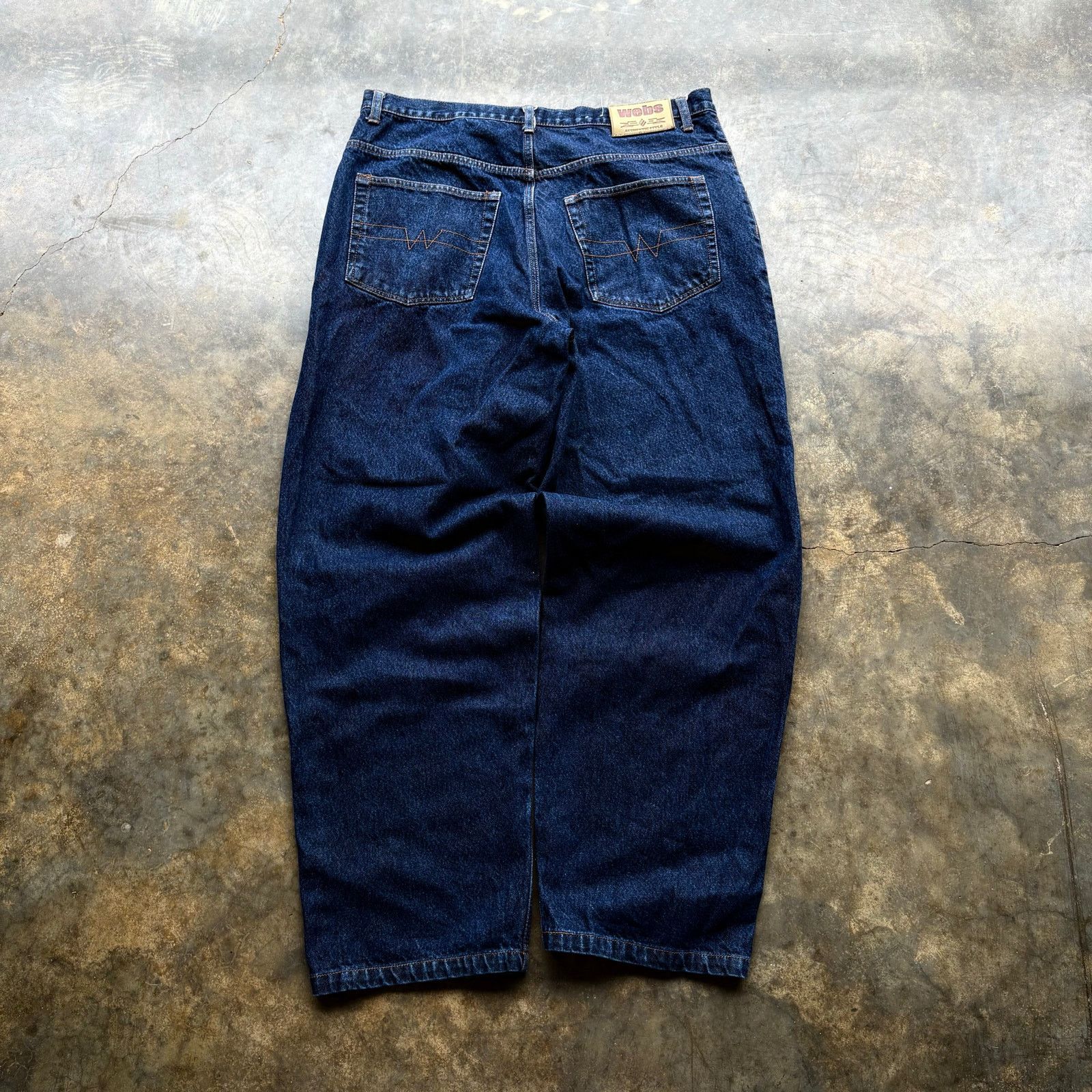 JNCO × Vintage Crazy Vintage WEBS Baggy Blue Jeans Size US 38 / EU 54 - 1 Thumbnail