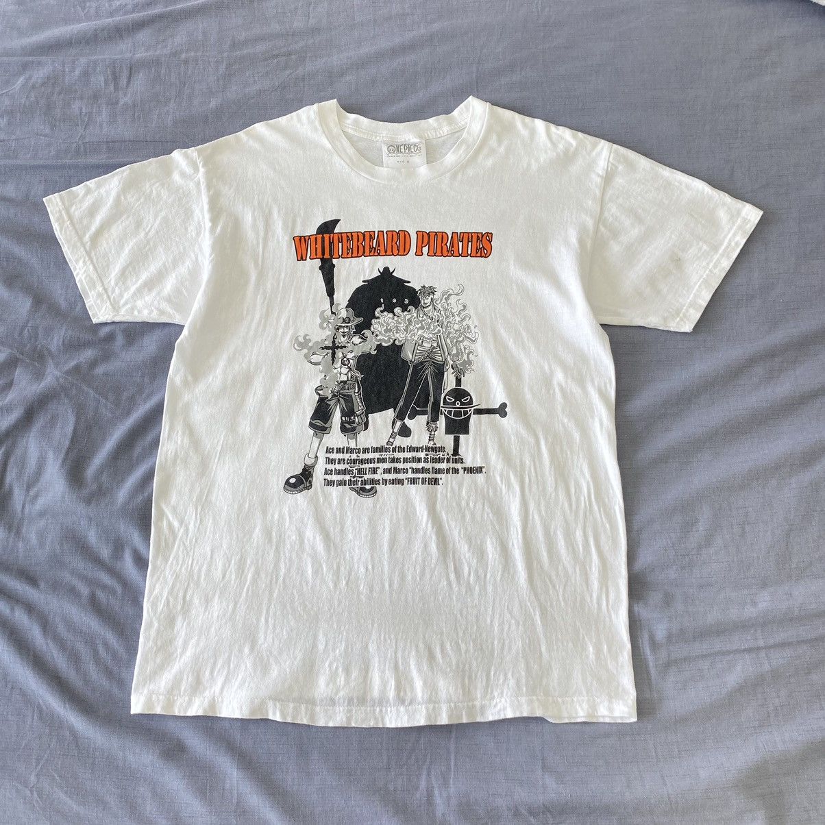 One Piece Thrashed Vintage Whitebeard Pirates One Piece ERD GRUNGE TEE Size US M / EU 48-50 / 2 - 1 Thumbnail