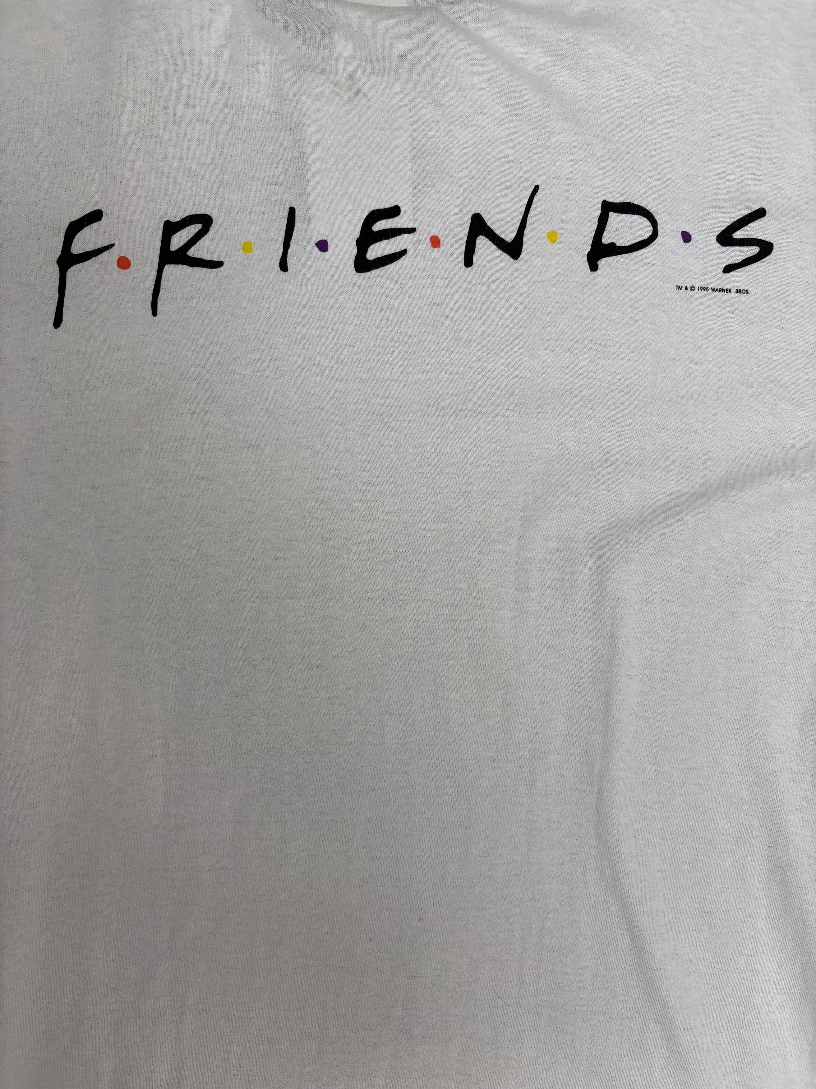 Vintage Friends Sitcom Vintage 90s White Promo T-Shirt Tee Size US XL / EU 56 / 4 - 2 Thumbnail