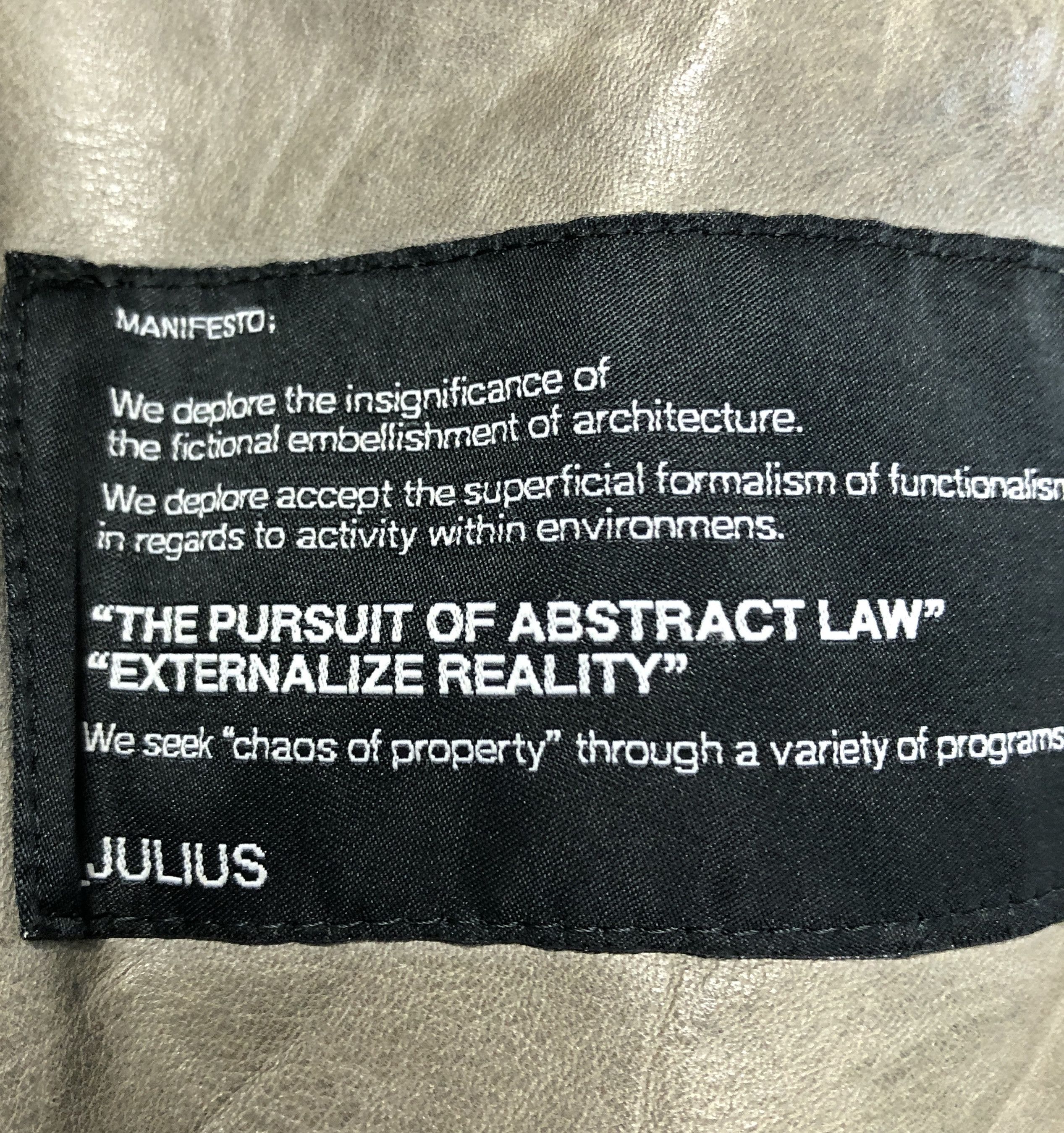 Julius Julius military leather coat 15-5-58 3336 Size US S / EU 44-46 / 1 - 4 Thumbnail