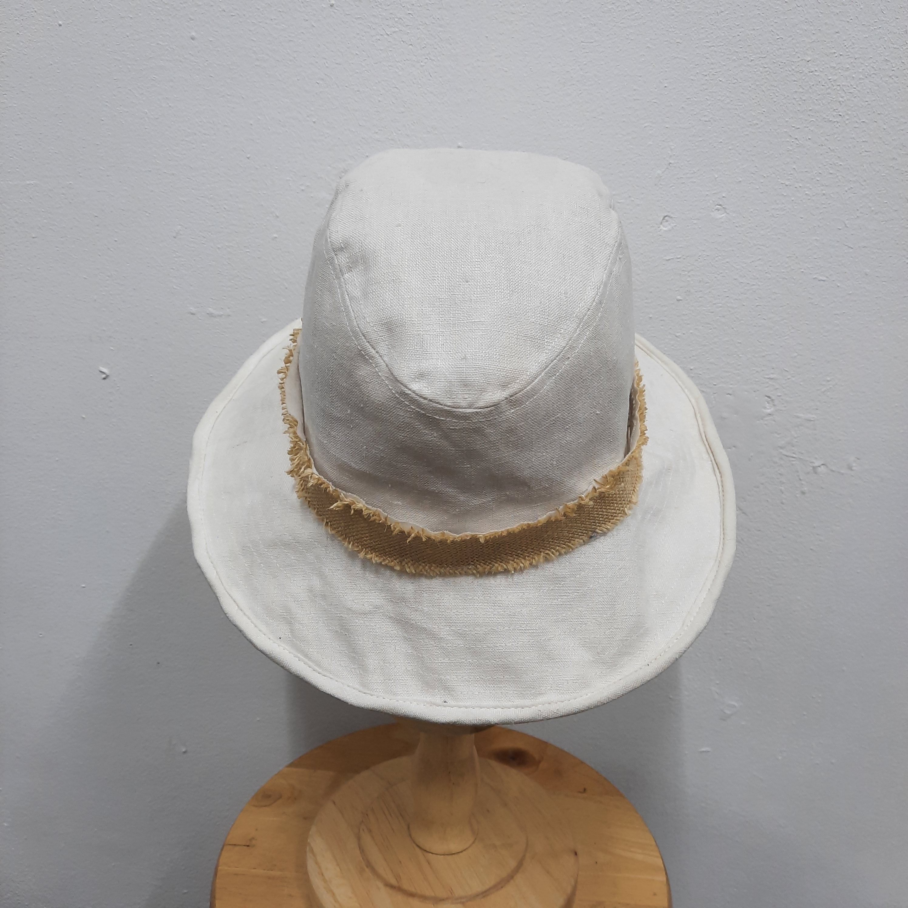 Comme Ca Ism ⛱️ Vintage comme ca ism linen beach fedora hat Size ONE SIZE - 4 Thumbnail