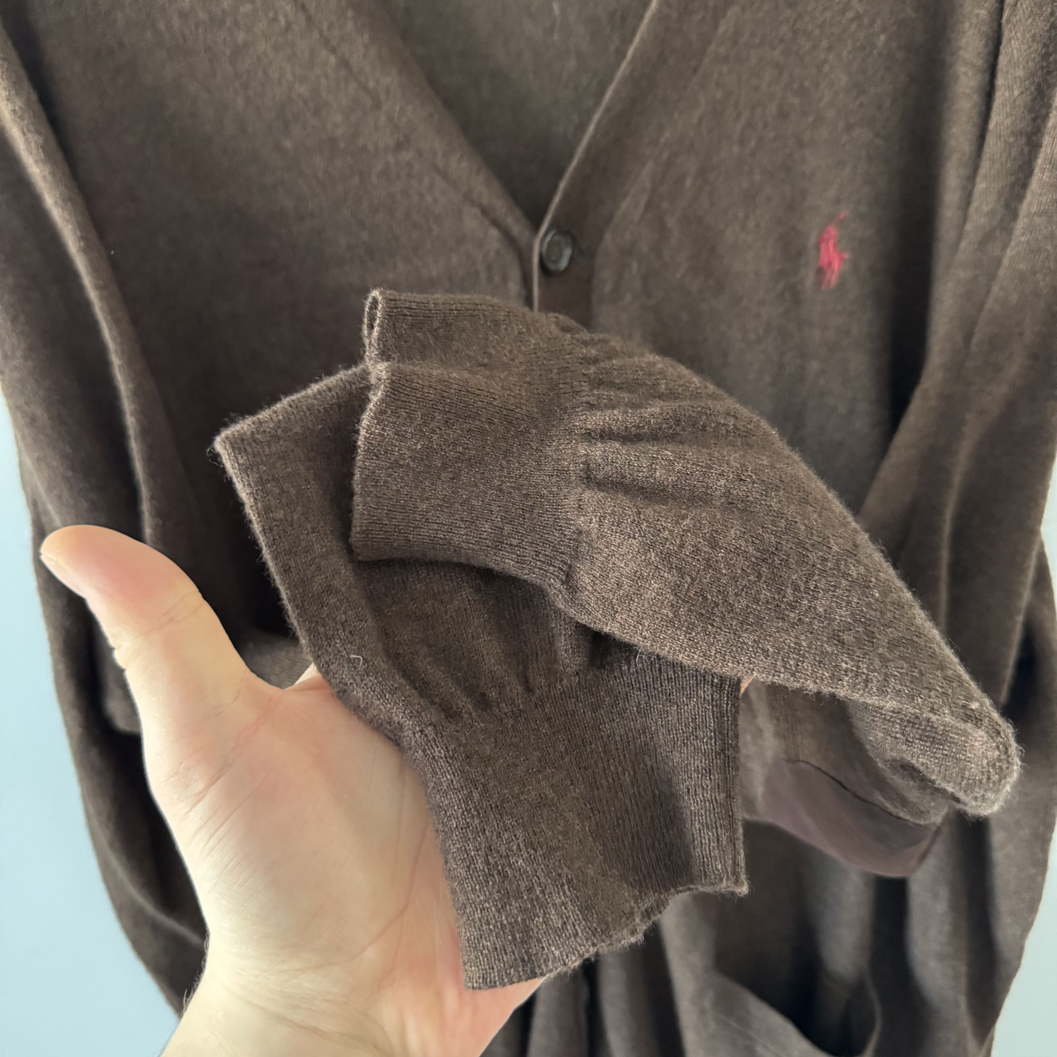 Polo Ralph Lauren Polo By Ralph Lauren Wool Brown Cardigan 3XL Size US XXL / EU 58 / 5 - 8 Thumbnail