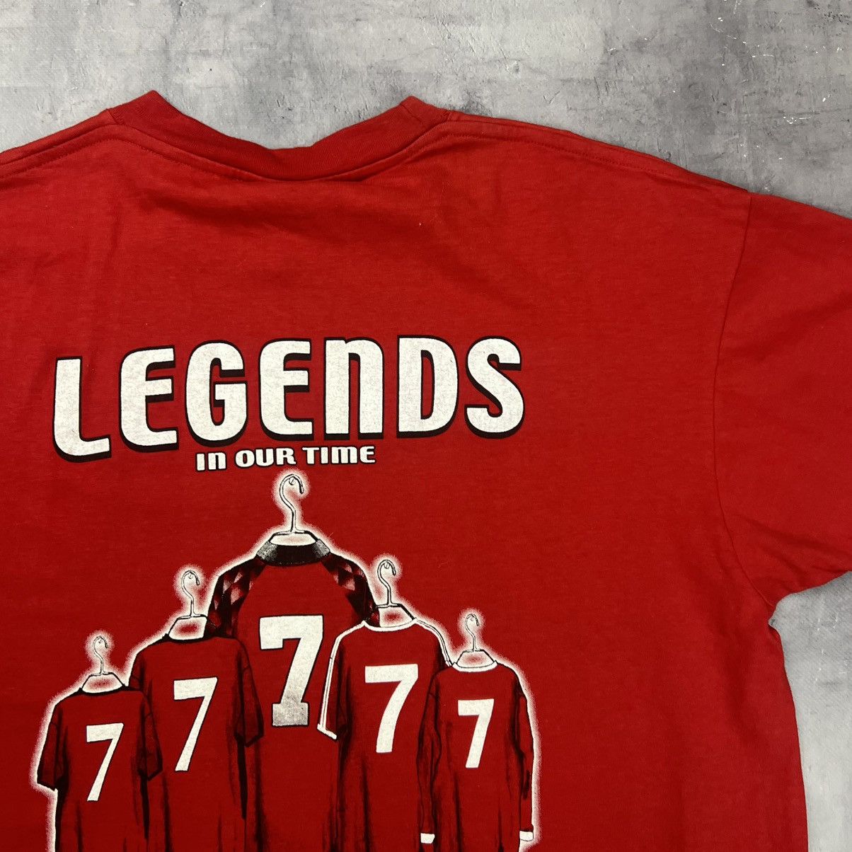 Other Rare! Eric Cantona Legends In Our Time Ronaldo 7 Jersey 90s Size US L / EU 52-54 / 3 - 18 Thumbnail