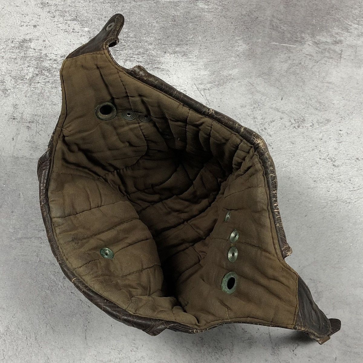 Vintage Rare Vintage 1920s–1930s Leather Aviator Flying Helmet Size ONE SIZE - 22 Thumbnail