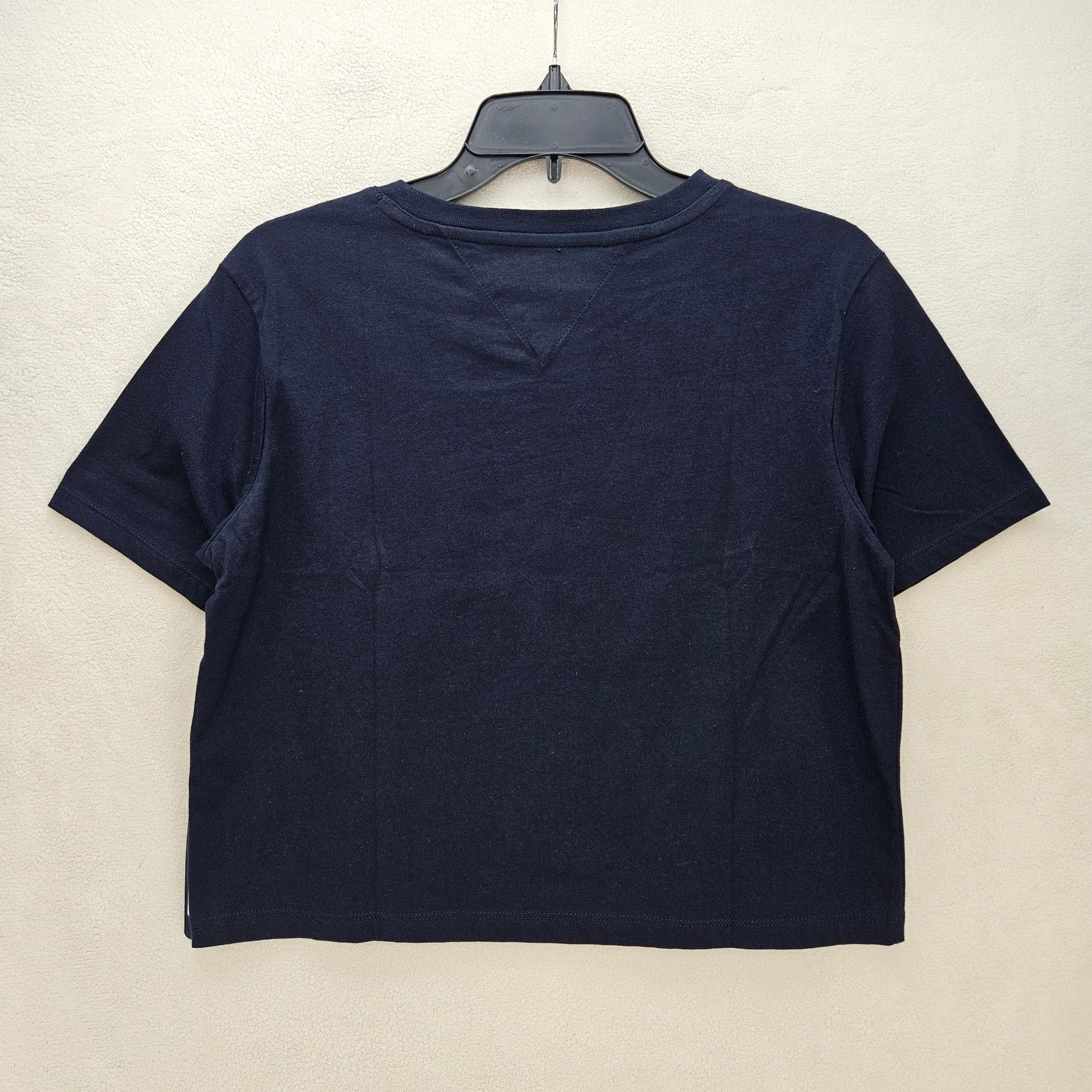Tommy Hilfiger TOMMY HILFIGER OG BIG LOGO WOMEN'S XS CROPPED TSHIRT NAVY Size XS / US 0-2 / IT 36-38 - 4 Thumbnail