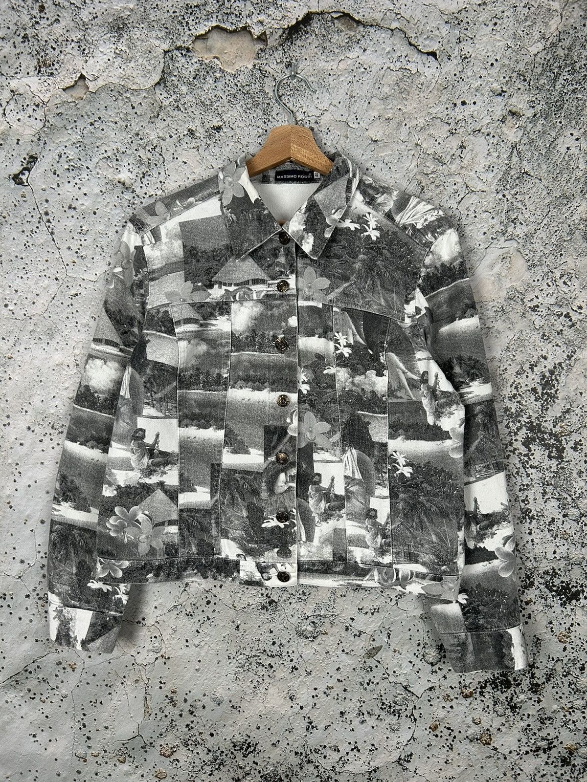 Japanese Brand Vintage Avantgarde Denim Jacket Archival Grunge Rock Punk Size L / US 10 / IT 46 - 1 Thumbnail