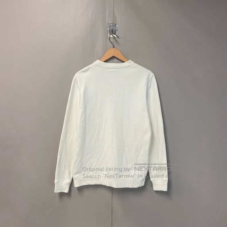 Loewe Loewe White logo embroidered round neck long sleeve sweats Size M / US 6-8 / IT 42-44 - 2 Thumbnail