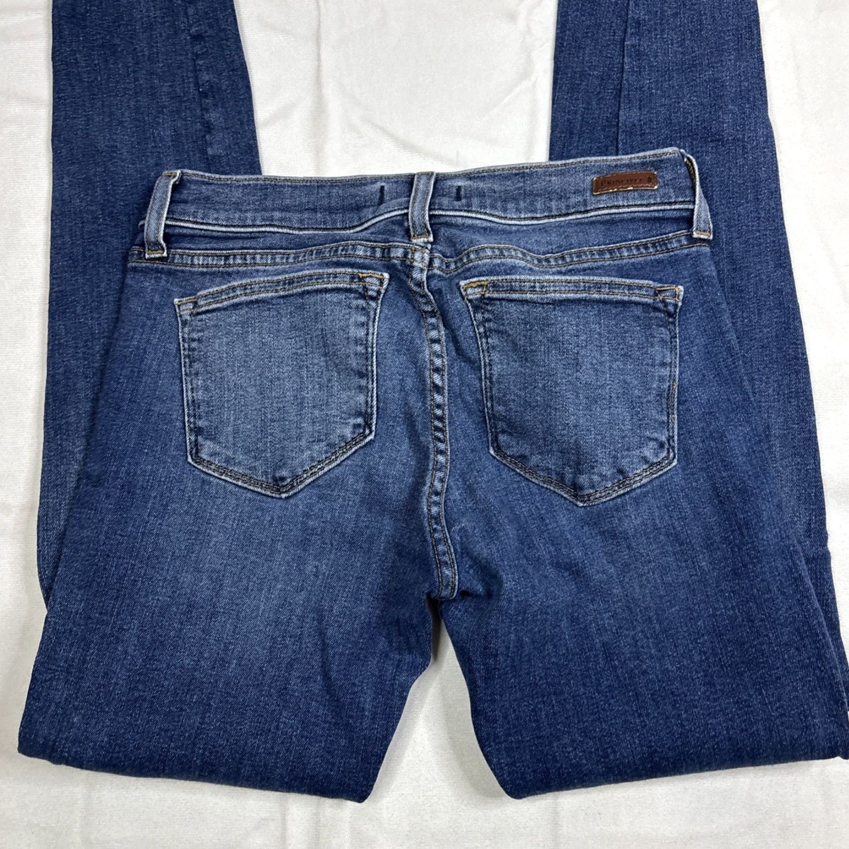 Vintage VINTAGE Principle Denim Skinny Jeans Dreamer In Candyland 28 USA Ribbon Edge Belt Loops 5-Pocket Denim Women Blue Slim Stretch 28 Size 28" / US 6 / IT 42 - 5 Thumbnail