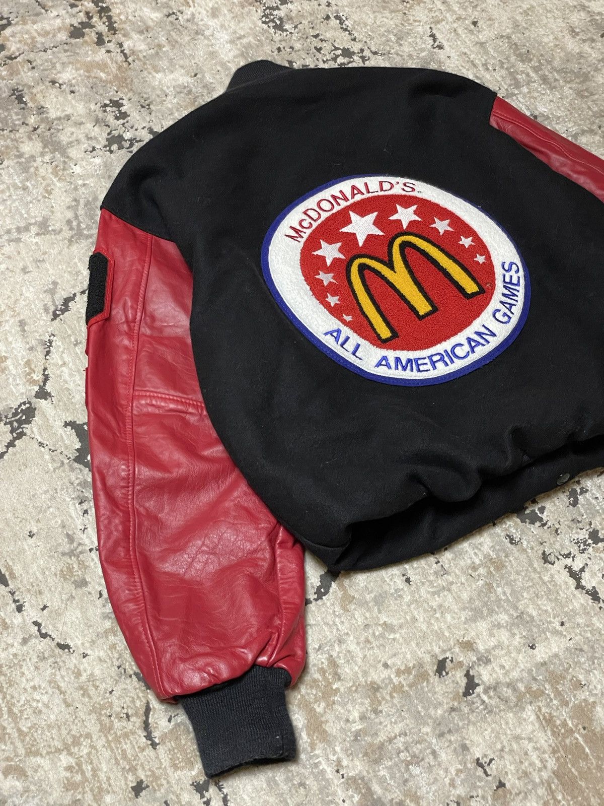 Adidas Adidas Mc Donald’s Varsity Leather Jacket Size US L / EU 52-54 / 3 - 8 Thumbnail