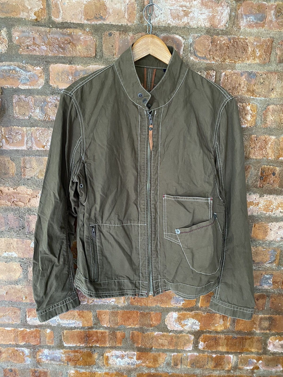 14th Addiction × Japanese Brand × KMRii 2000s Ball Japan 3 Unbalanced Pocket contra stitch Jacket Size US M / EU 48-50 / 2 - 2 Thumbnail