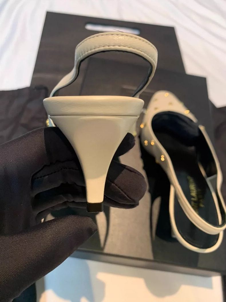 Saint Laurent Paris Saint Laurent Paris Love Rivet High Heels Size US 5.5 / IT 35.5 - 6 Thumbnail