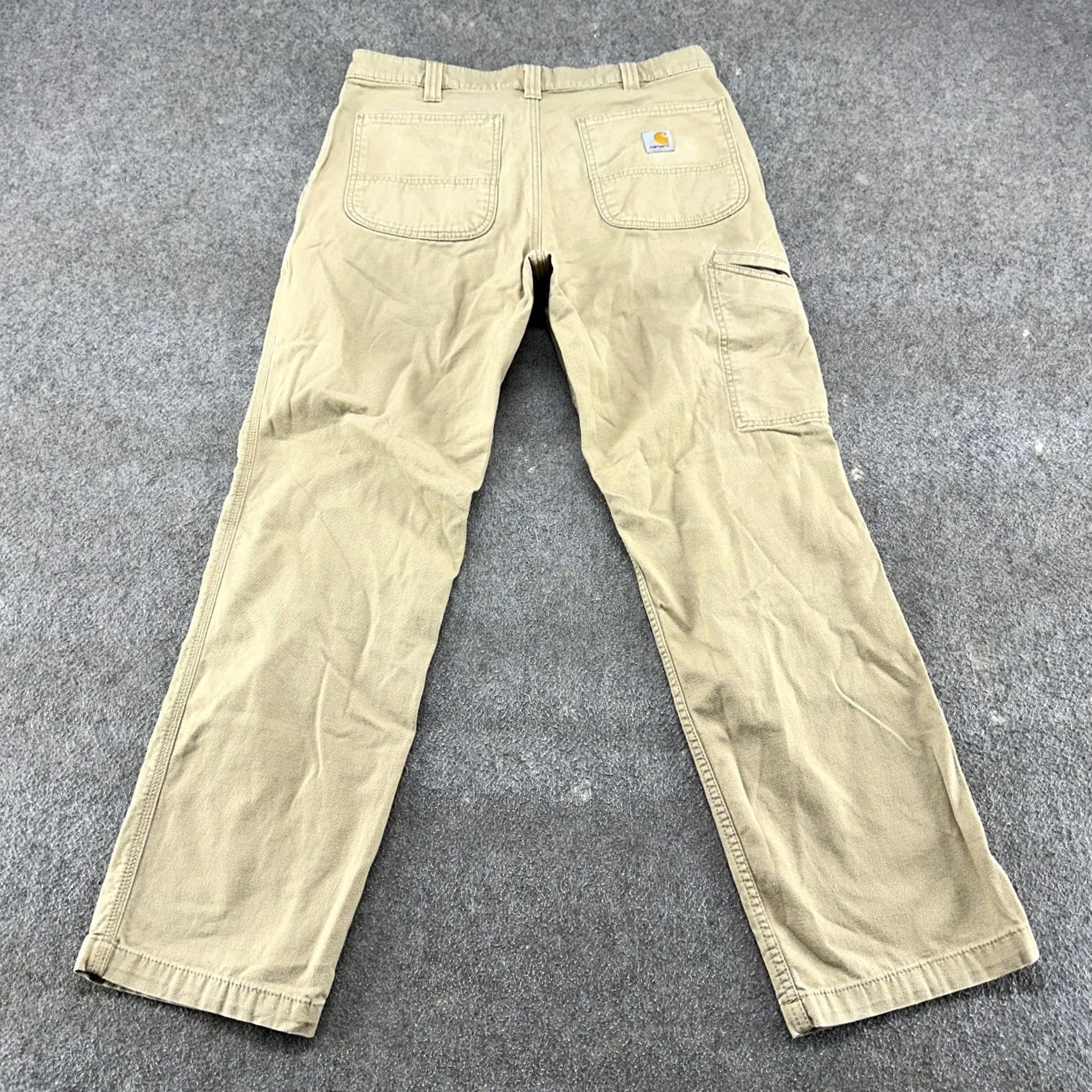 Carhartt VINTAGE Carhartt Pants Mens 34x32 Brown Tan Straight Cotton Stretch Relaxed Rugged Flex Shirt? Size US 34 / EU 50 - 5 Thumbnail
