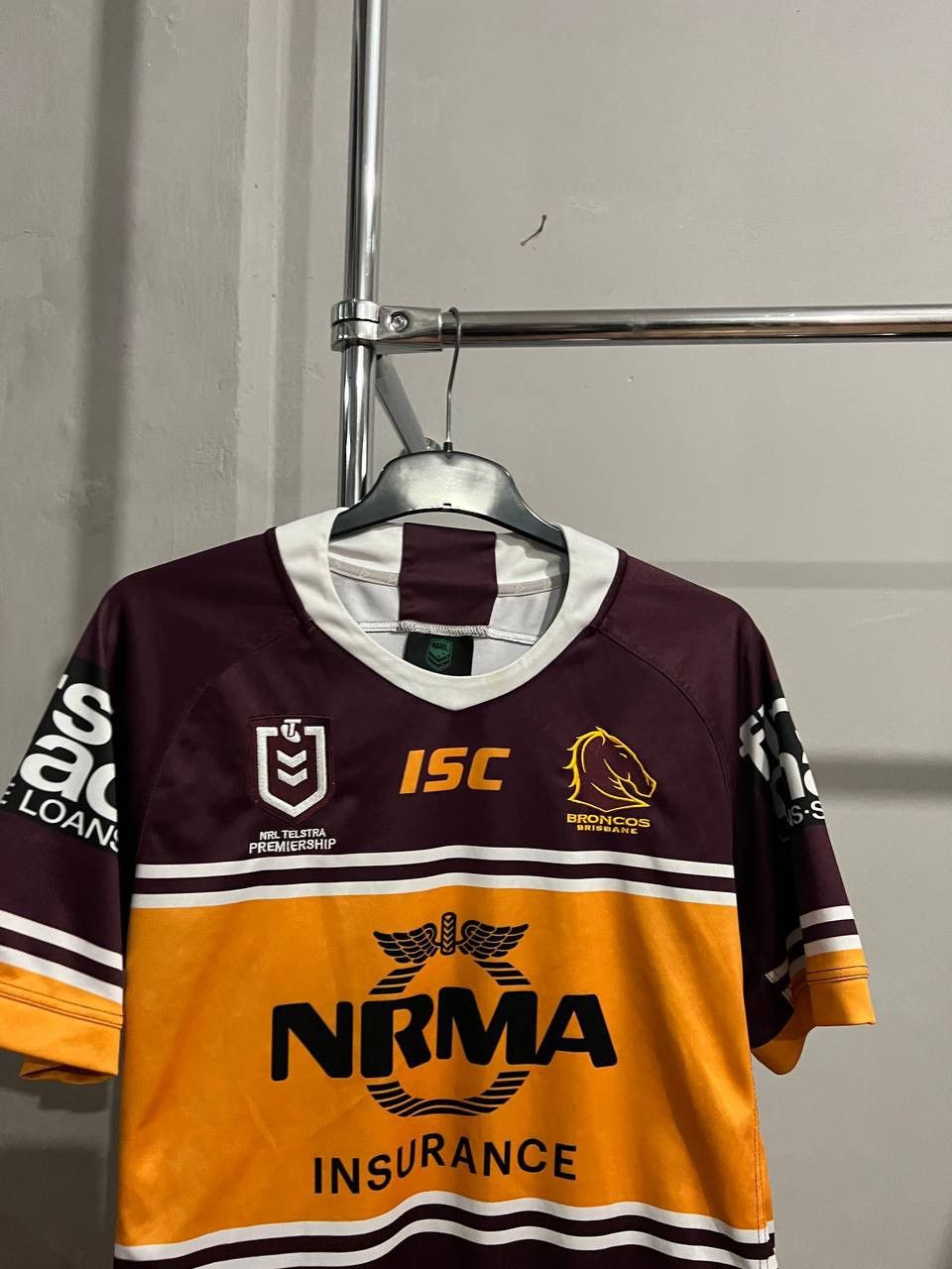 New Zealand Outback 2019 NRL BRONCOS BRISBANE RUGNY UNION SHIRT JERSEY ISC 2XL Size US XXL / EU 58 / 5 - 4 Thumbnail