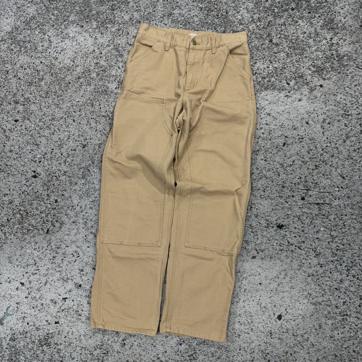 Carhartt Carhartt WIP Tan Double Knee Carpenter Pants Size US 29 - 3 Thumbnail