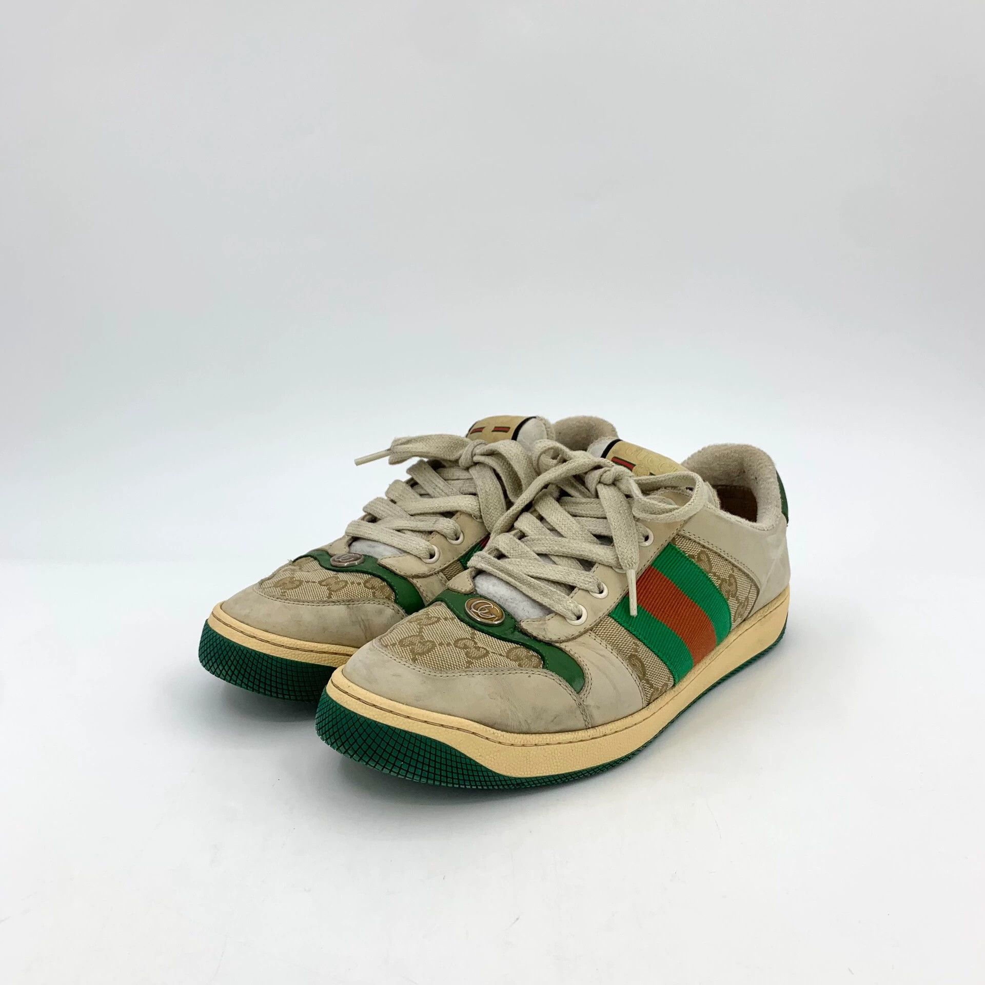 Gucci Gucci Screener Brown Sneakers - dmc Size US 7 / EU 40 - 1 Thumbnail