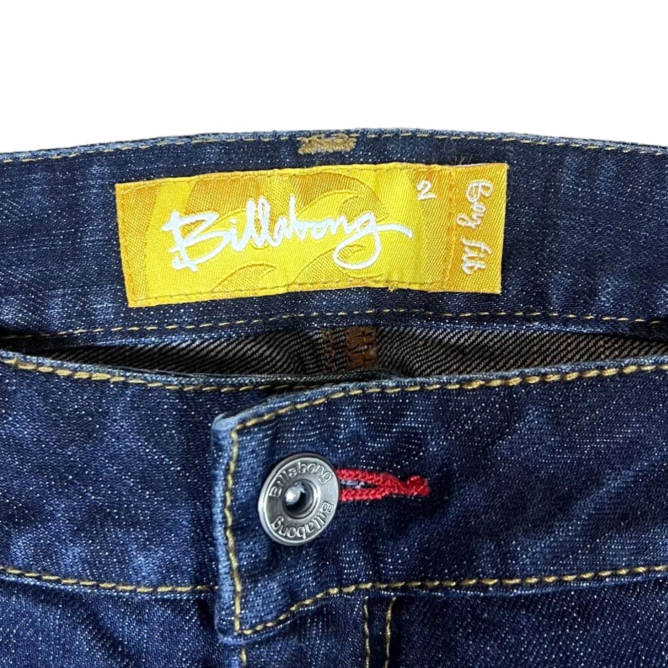 Billabong VINTAGE Billabong Jeans Surfer Distressed Blue Denim Boy Fit Women 30 30/31W Jeans Distressed White Tags 00s Mens Womens Boys Girls Size 30" / US 8 / IT 44 - 6 Thumbnail