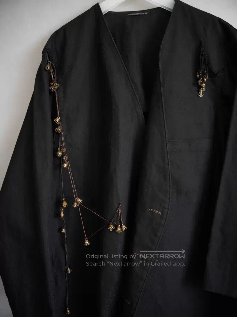 Yohji Yamamoto Yohji Yamamoto 17SS bell detail jacket with decorative met Size US L / EU 52-54 / 3 - 3 Thumbnail