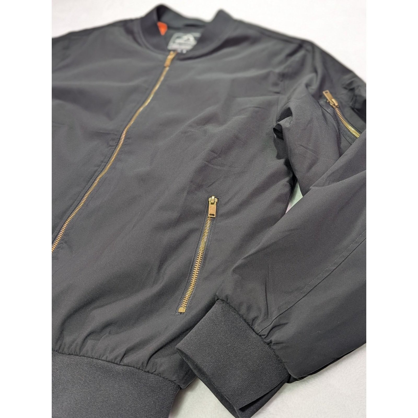 Other Magcomsen Men's M Black Bomber Jacket Quilted Orange Size US M / EU 48-50 / 2 - 6 Thumbnail
