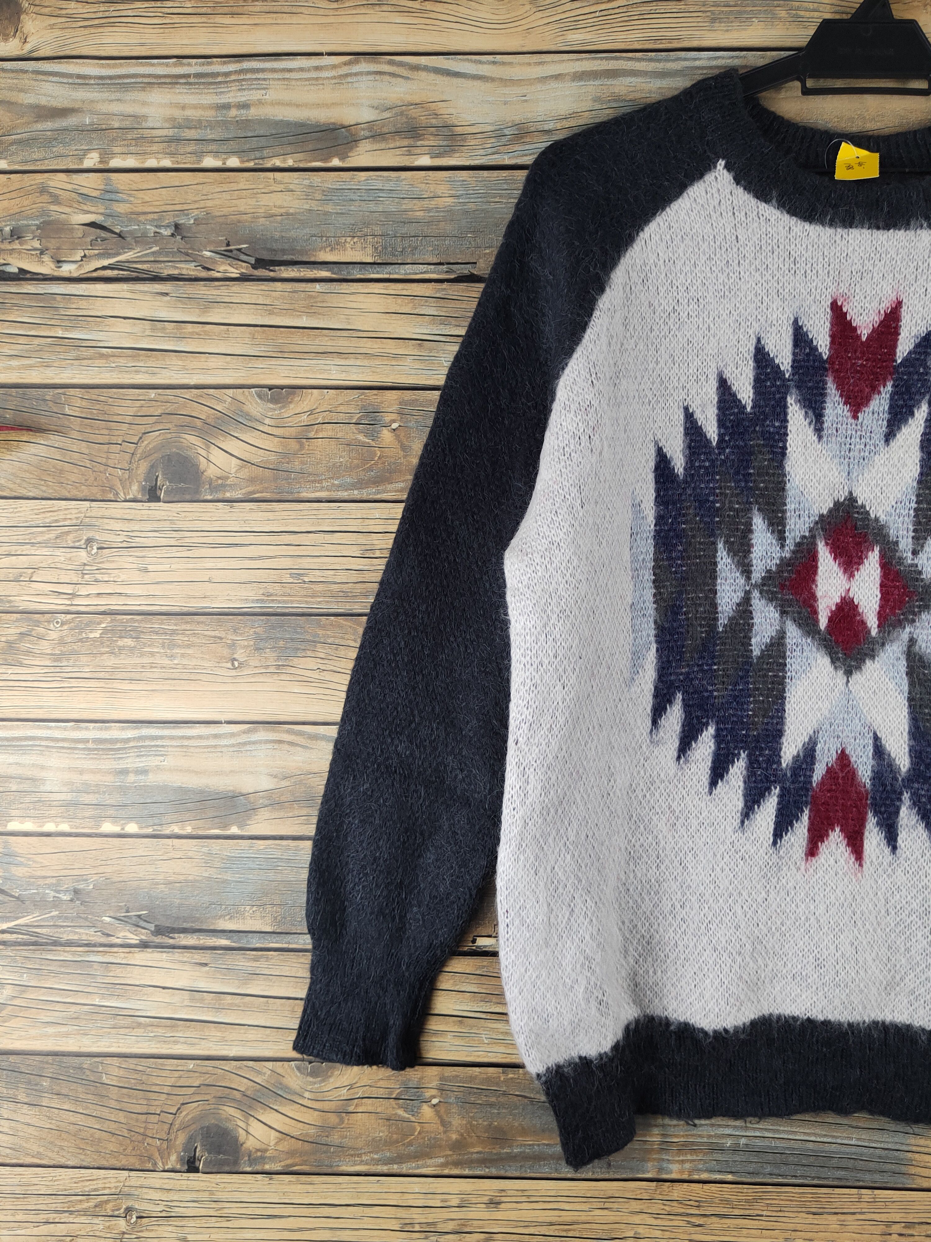 Japanese Brand DL Bayflow Black White Knitwear Sweatshirts #46-188 Size US M / EU 48-50 / 2 - 3 Thumbnail