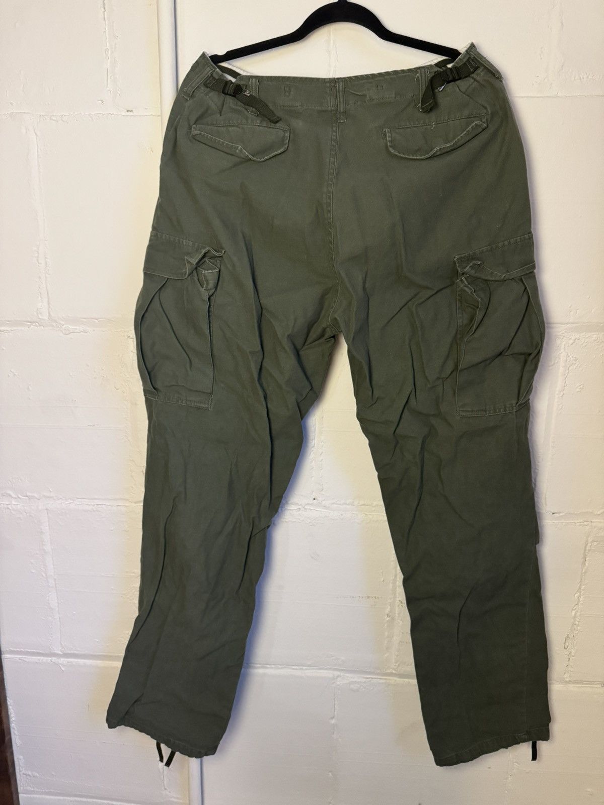 Vintage Military Khaki green cargo pants Size US 33 - 2 Thumbnail