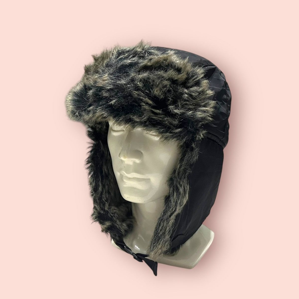 H&M × Vintage VINTAGE H&M FUR TRAPPER HAT ALT BEANIE Size ONE SIZE - 7 Thumbnail