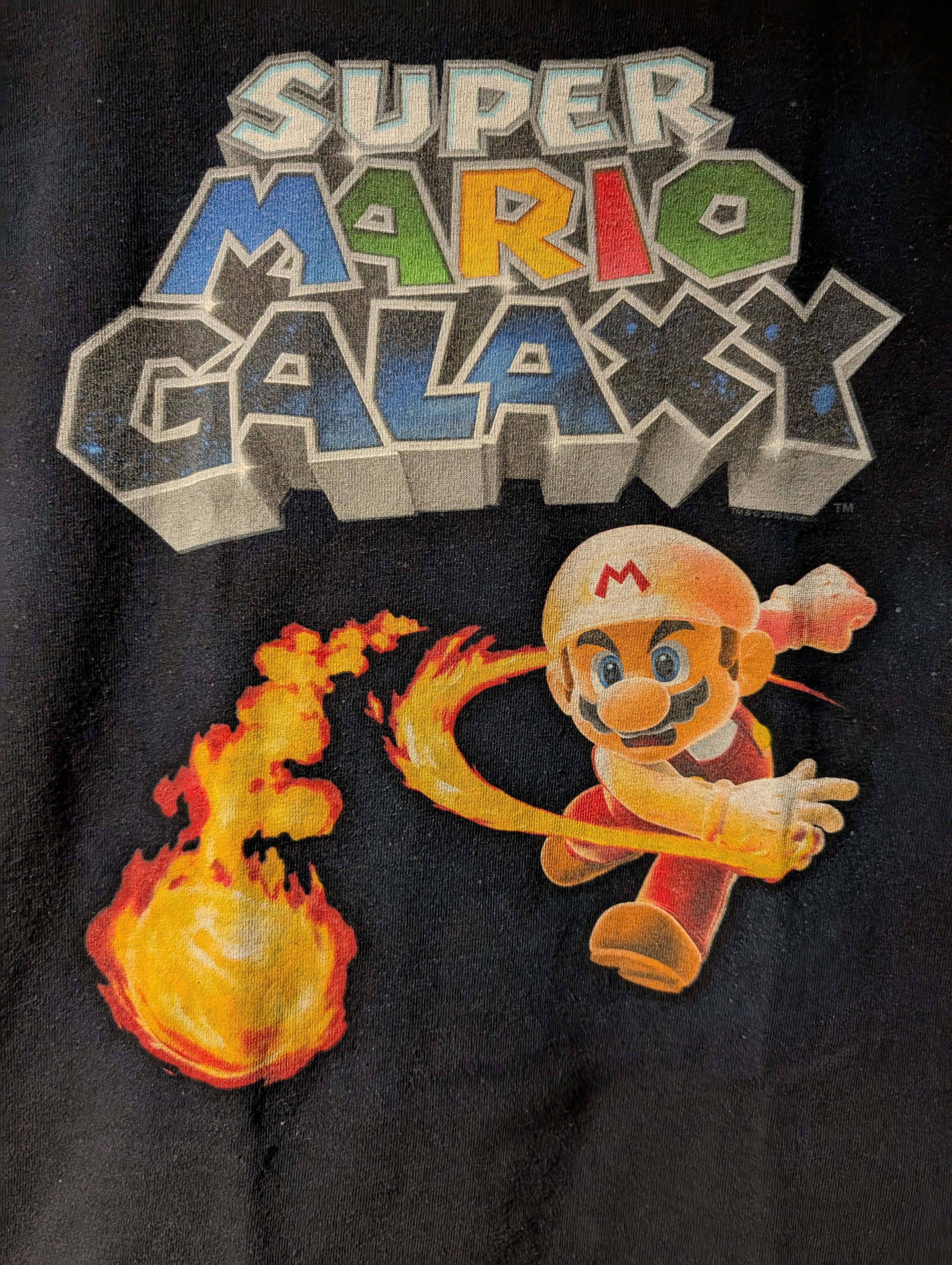 Nintendo Vintage Super Mario Galaxy Mario Kids X-Large T-Shirt Size US XL / EU 56 / 4 - 2 Thumbnail