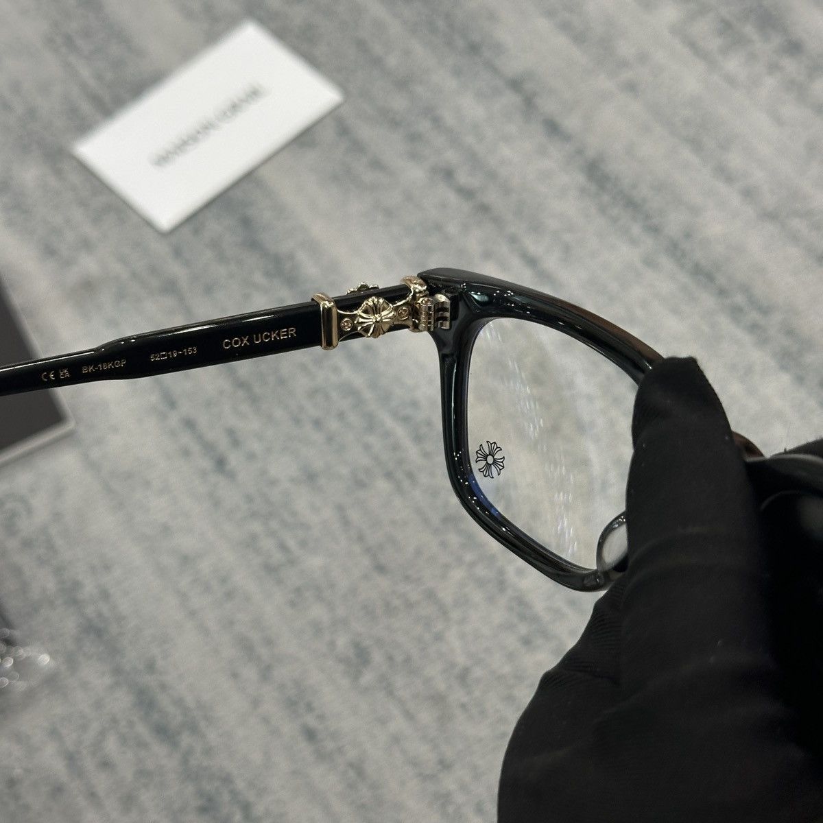 Chrome Hearts CHROME HEARTS COX UCKER BK-18KGP EYEGLASSES Size ONE SIZE - 5 Thumbnail