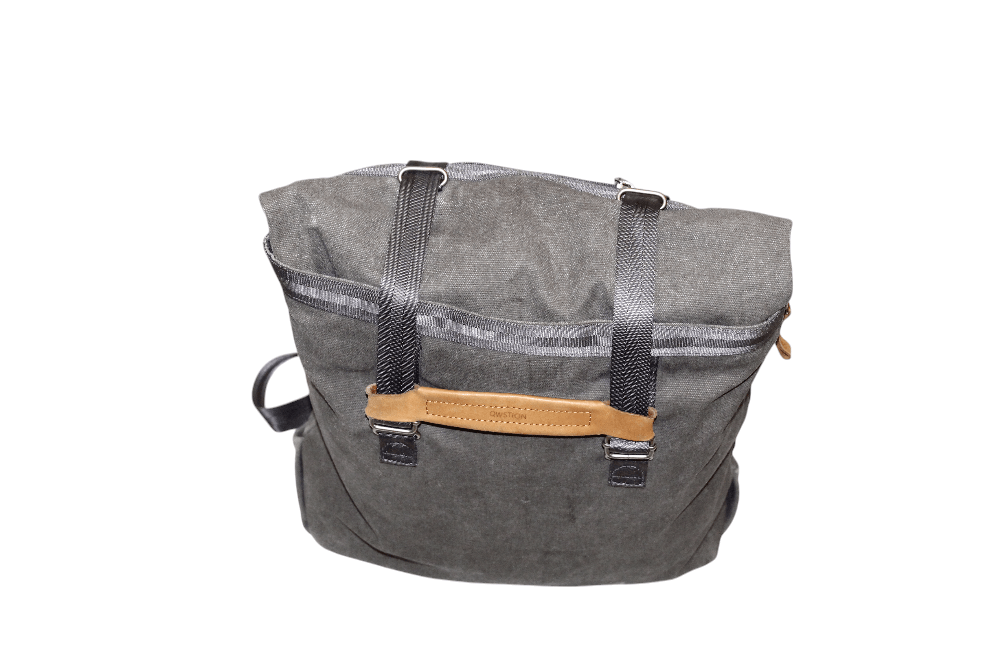 QWSTION Qwstion Canvas Day Tote-Organic Washed Grey. Laptop bag Size ONE SIZE - 5 Thumbnail