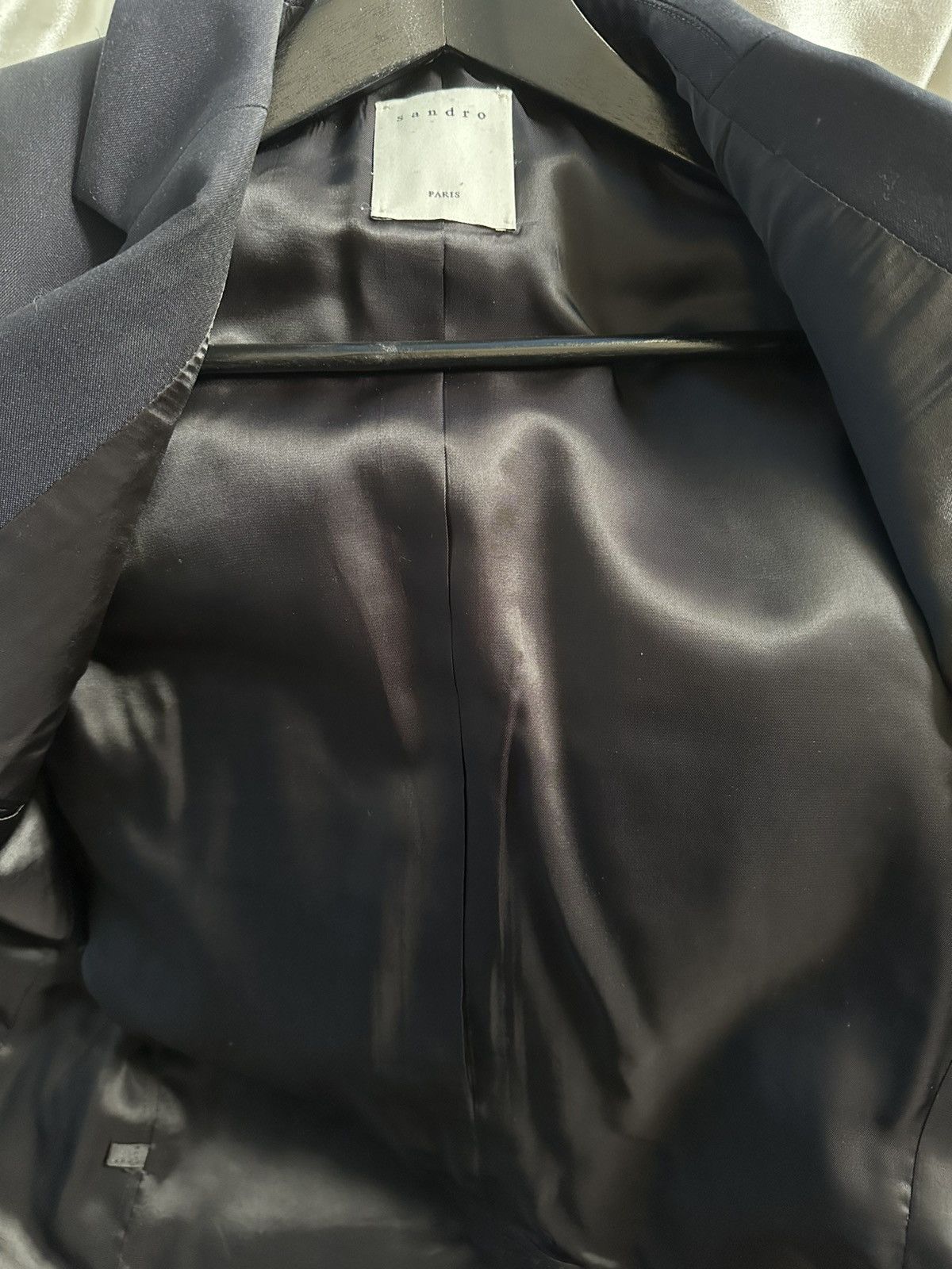Sandro Sandro black blazer jacket Size 46R - 12 Thumbnail